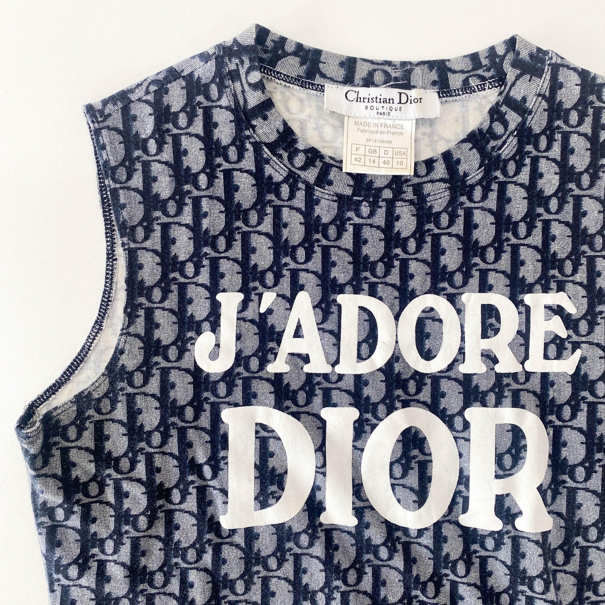DIOR J'ADORE Dior Logo Trotter Sleeveless Top, in , Sold by HIVE PRELOVED - Tops, ,