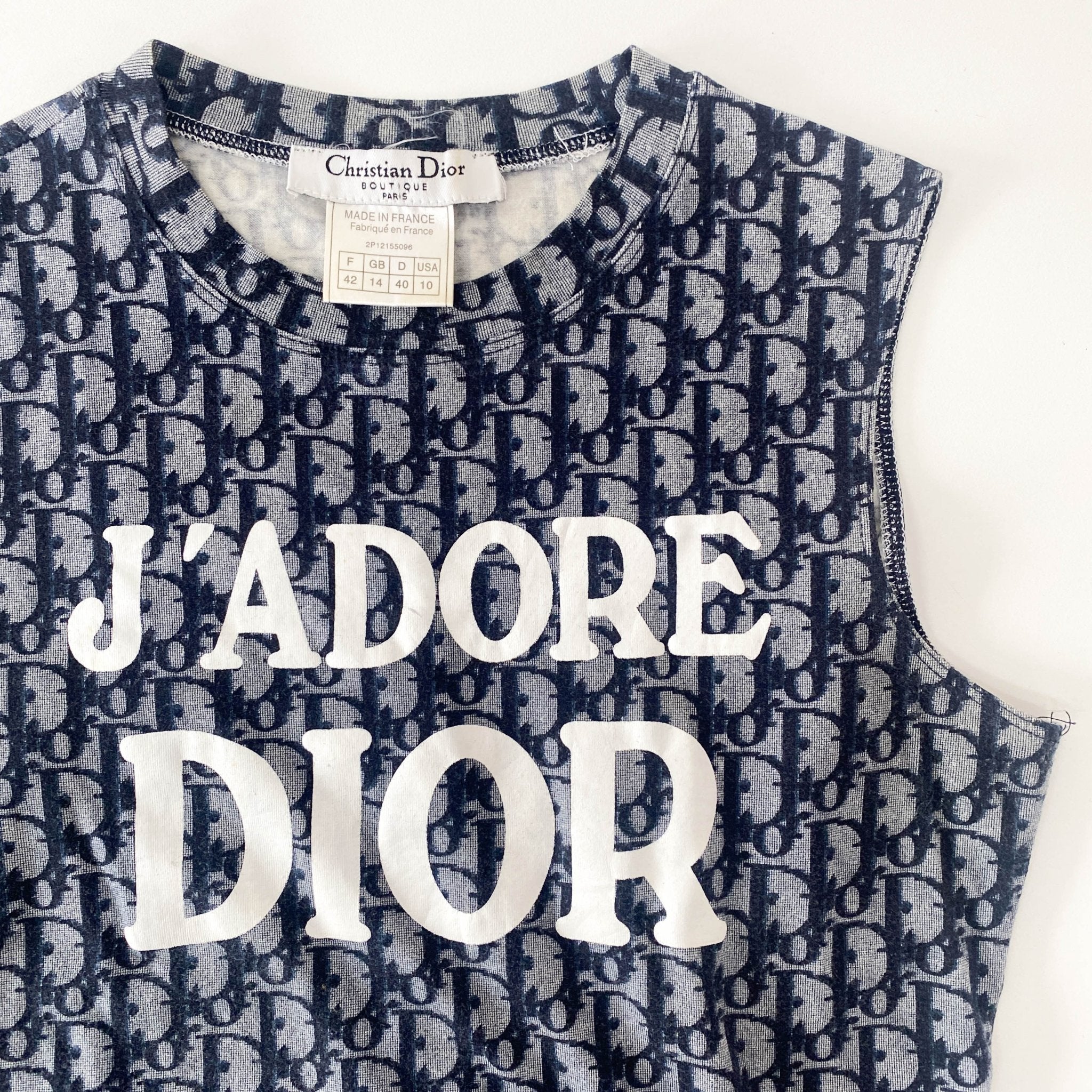 DIOR J'ADORE Dior Logo Trotter Sleeveless Top, in , Sold by HIVE PRELOVED - Tops, ,
