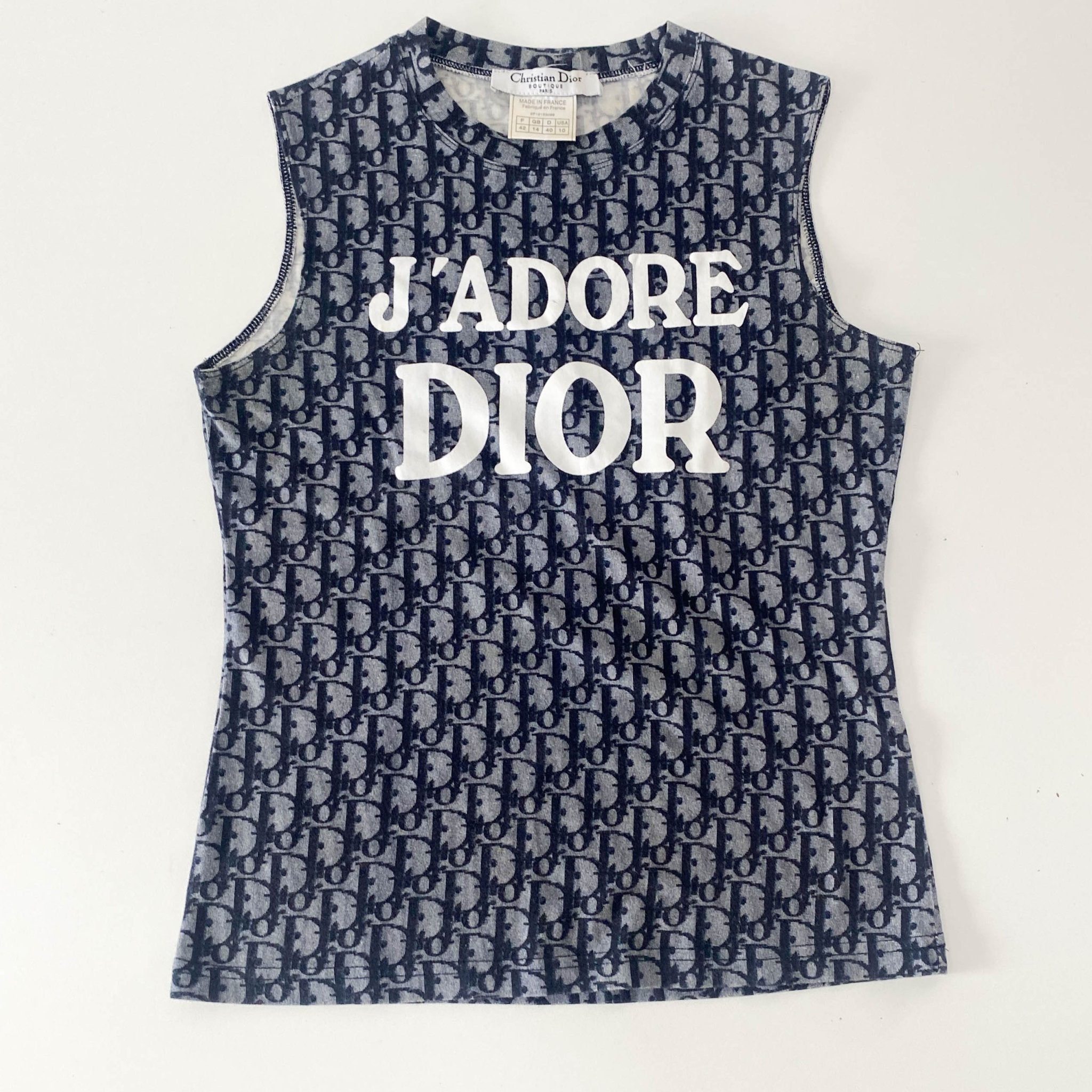 DIOR J'ADORE Dior Logo Trotter Sleeveless Top, in , Sold by HIVE PRELOVED - Tops, ,