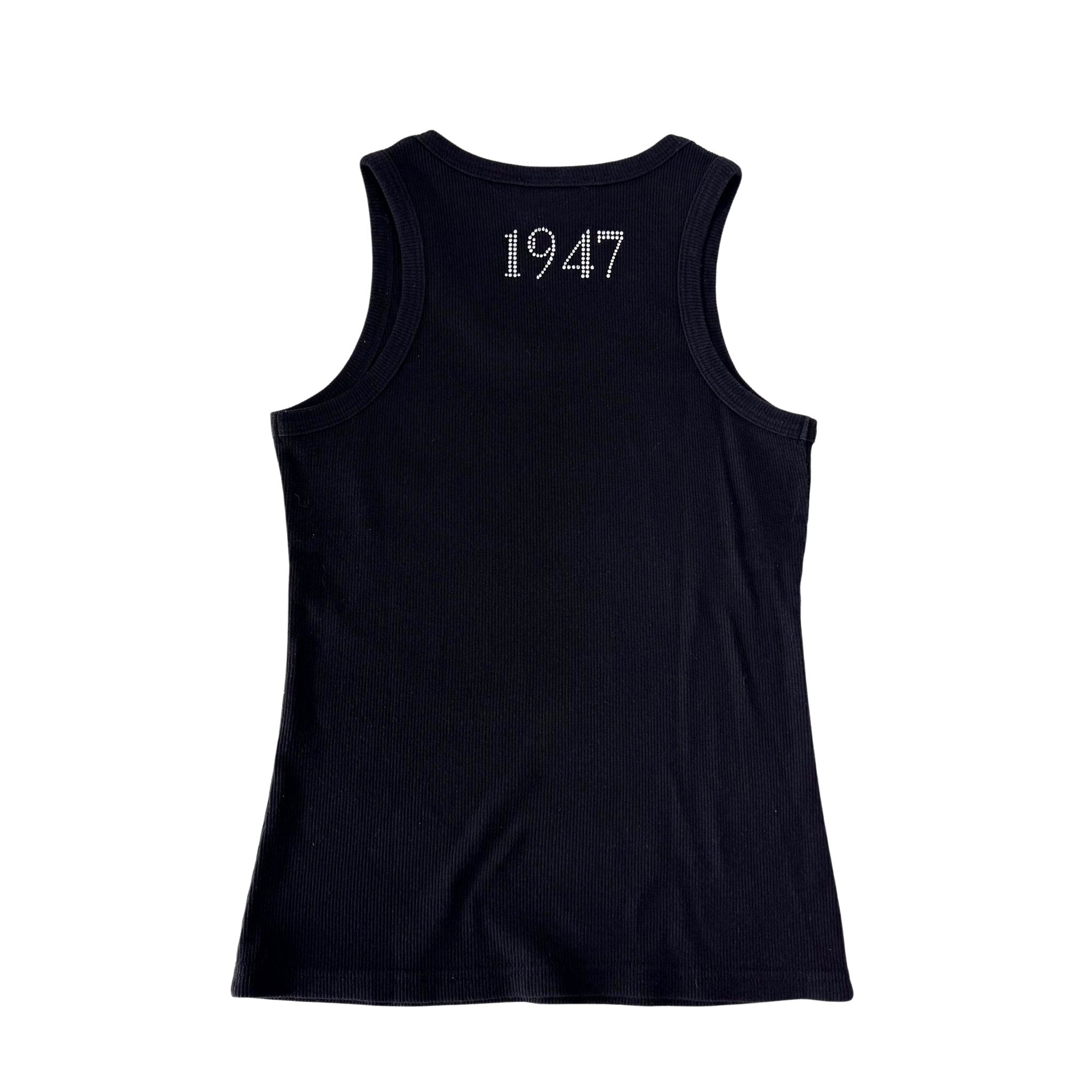 DIOR J'adore Dior Rhinestone Crystal Logo Black Tank Top, in , Sold by HIVE PRELOVED - Tops, ,