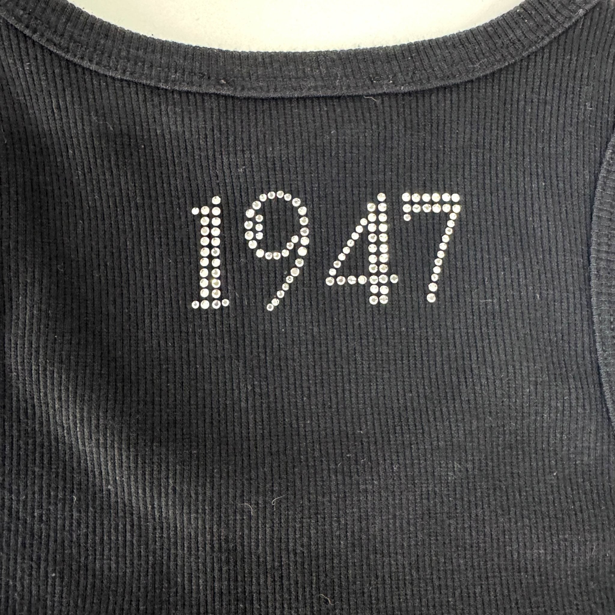 DIOR J'adore Dior Rhinestone Crystal Logo Black Tank Top, in , Sold by HIVE PRELOVED - Tops, ,