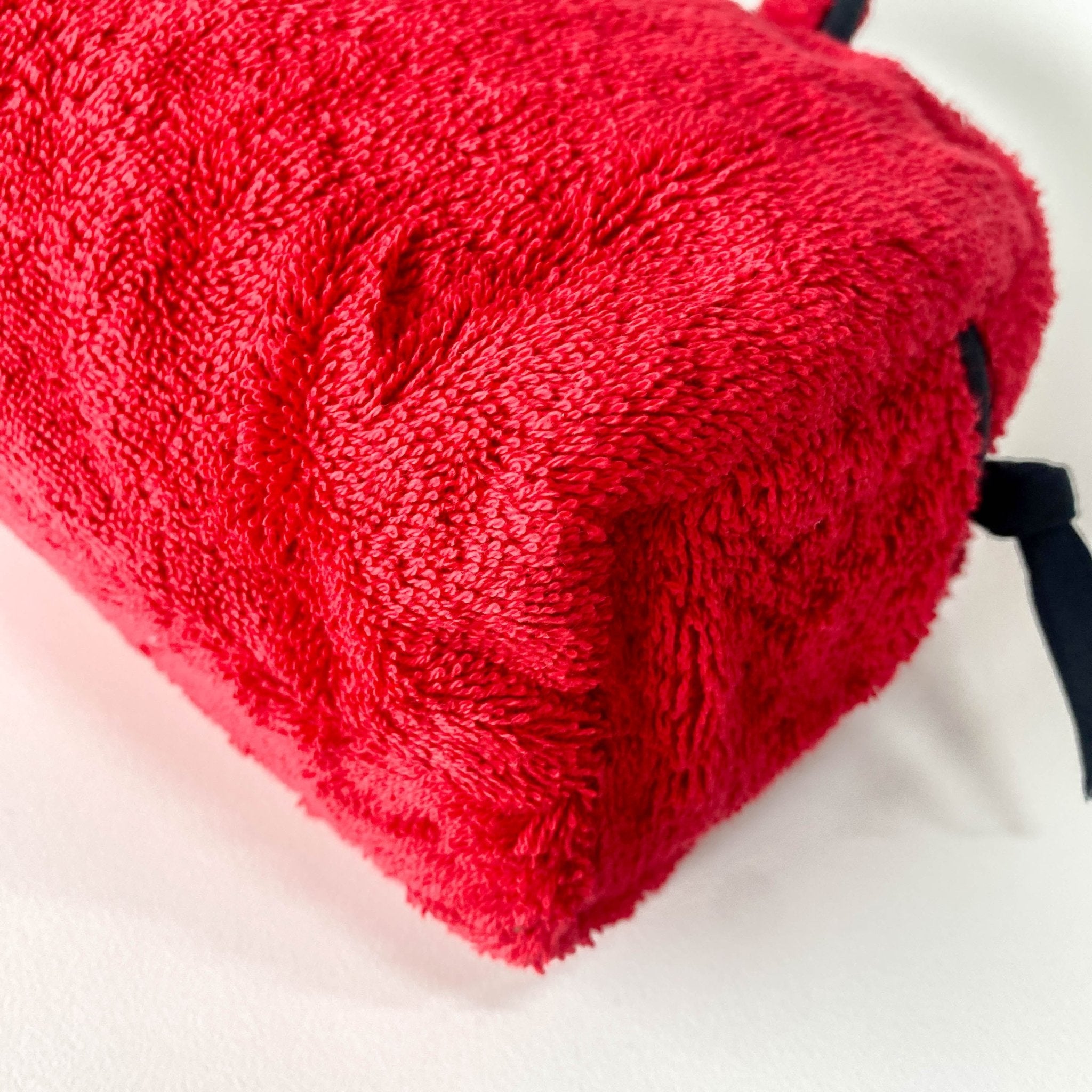 DIOR J'Adore Red & Black Terry Towel Cotton Mini Boston Bag, in , Sold by HIVE PRELOVED - Handle Bags, ,