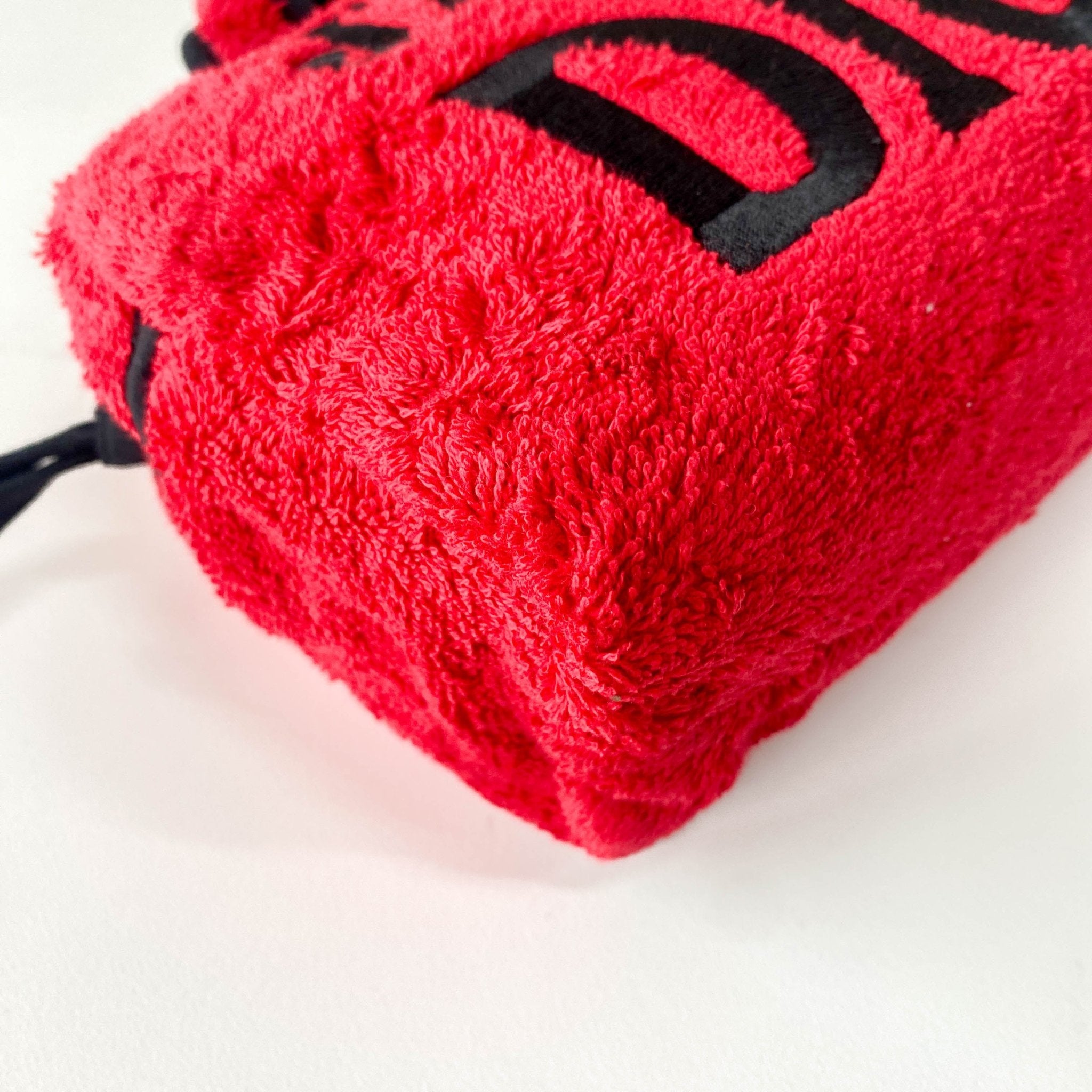 DIOR J'Adore Red & Black Terry Towel Cotton Mini Boston Bag, in , Sold by HIVE PRELOVED - Handle Bags, ,