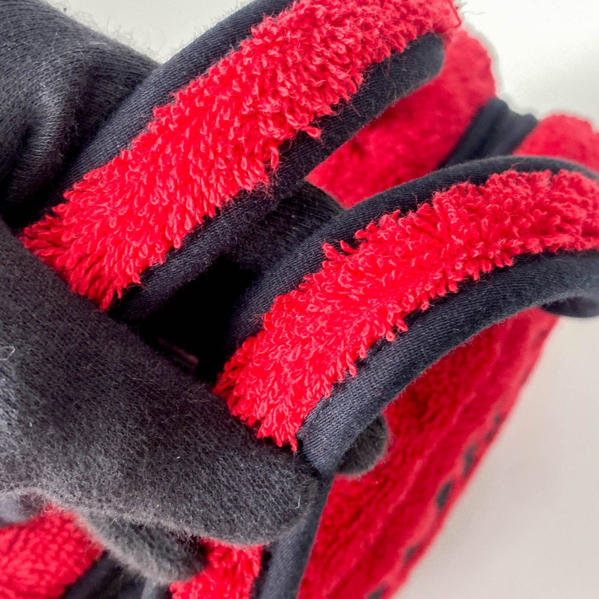 DIOR J'Adore Red & Black Terry Towel Cotton Mini Boston Bag, in , Sold by HIVE PRELOVED - Handle Bags, ,