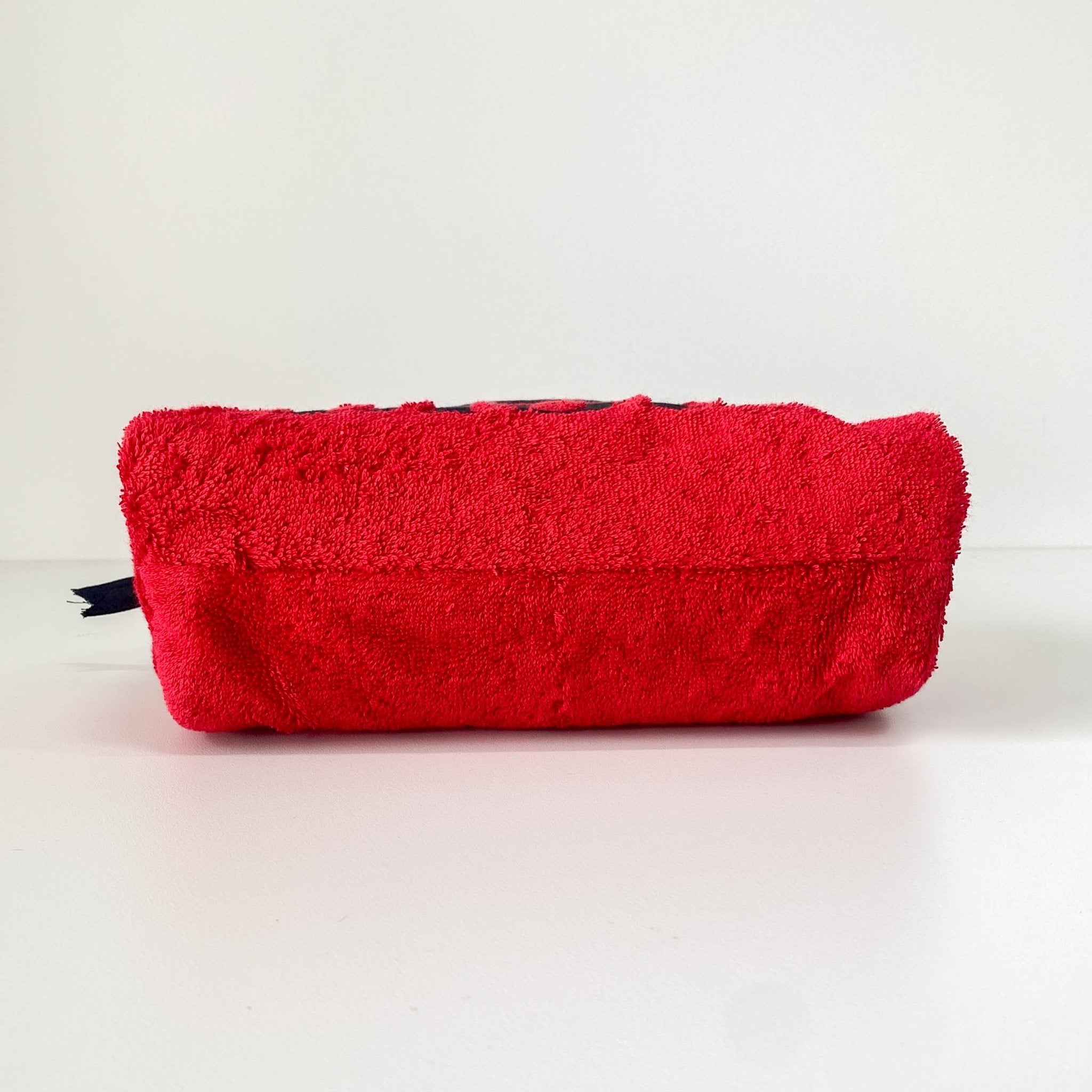 DIOR J'Adore Red & Black Terry Towel Cotton Mini Boston Bag, in , Sold by HIVE PRELOVED - Handle Bags, ,