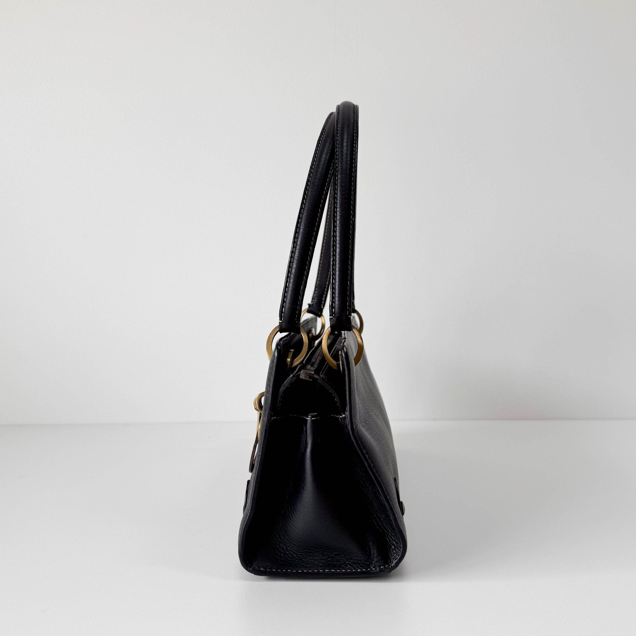 DIOR Lady Dior Black Leather Shoulder Bag, in , Sold by HIVE PRELOVED - Shoulder Bags, ,