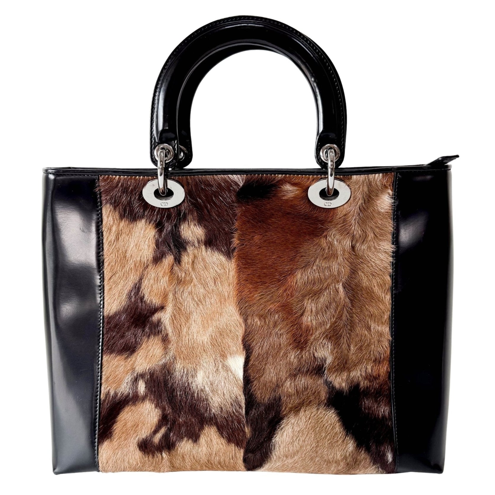 DIOR Lady Dior Brown Pony Hair Hand Bag, in , Sold by HIVE PRELOVED - Handle Bags, ,