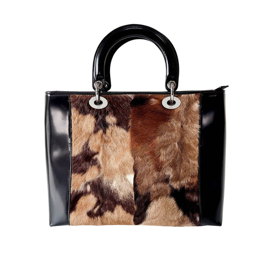 DIOR Lady Dior Brown Pony Hair Hand Bag, in , Sold by HIVE PRELOVED - Handle Bags, ,