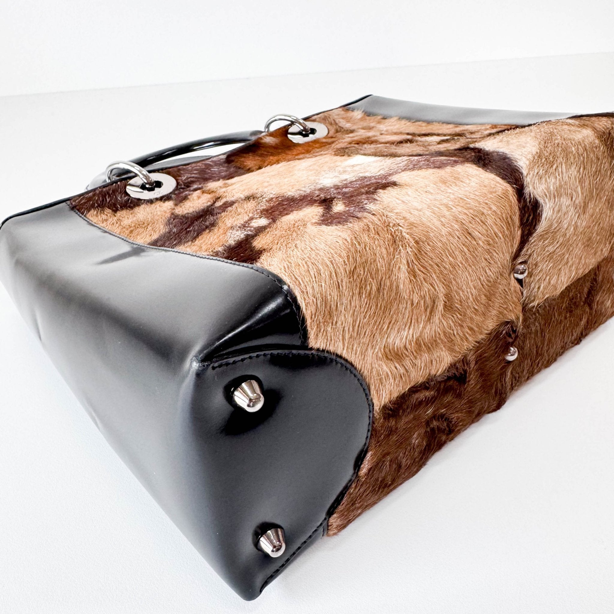 DIOR Lady Dior Brown Pony Hair Hand Bag, in , Sold by HIVE PRELOVED - Handle Bags, ,