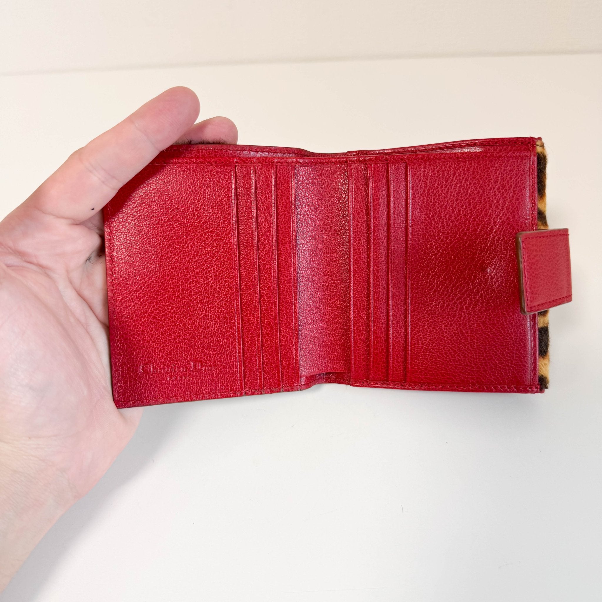 DIOR Leopard Brown Pony Hair Wallet, in , Sold by HIVE PRELOVED - Purses / Wallets, ,