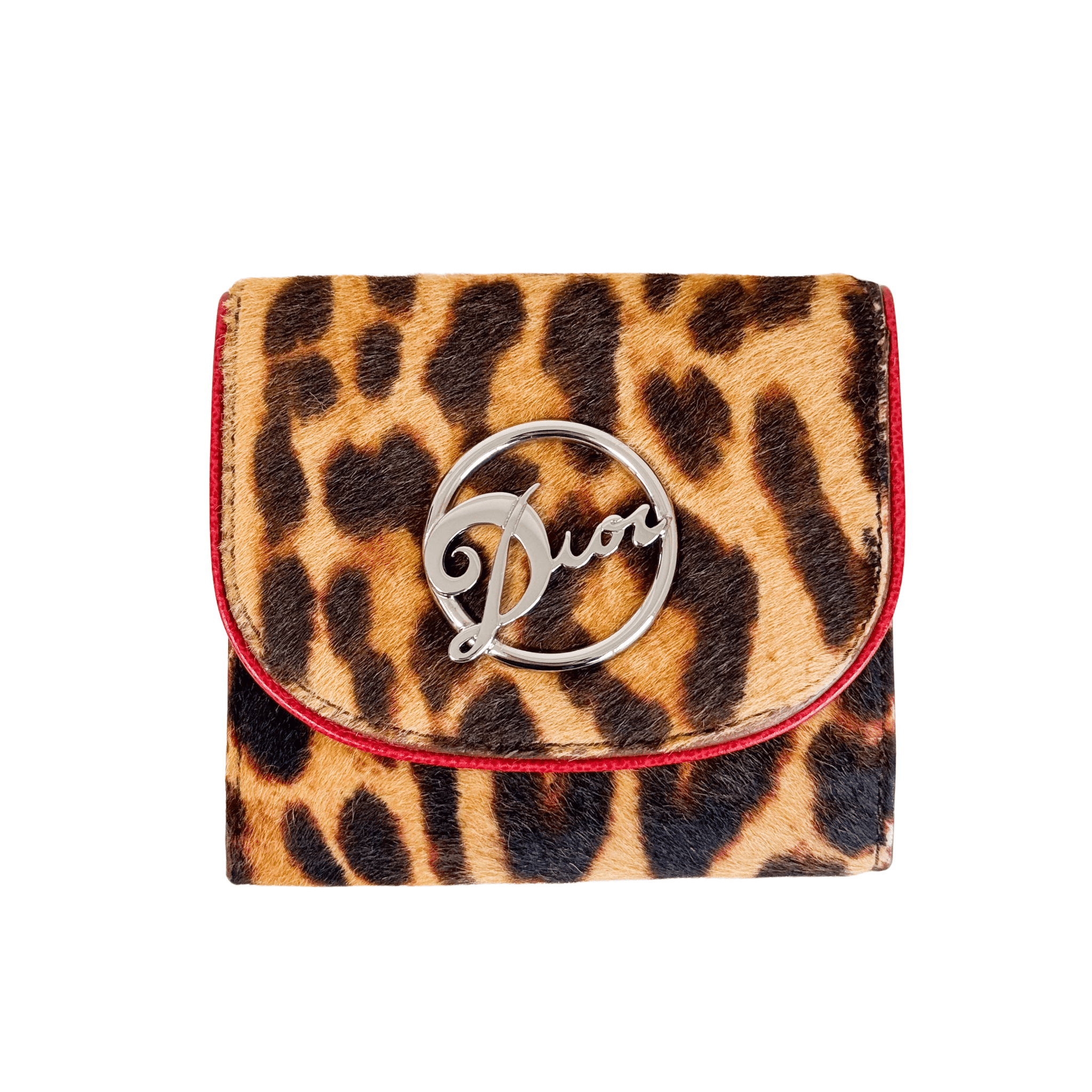 DIOR Leopard Brown Pony Hair Wallet, in , Sold by HIVE PRELOVED - Purses / Wallets, ,
