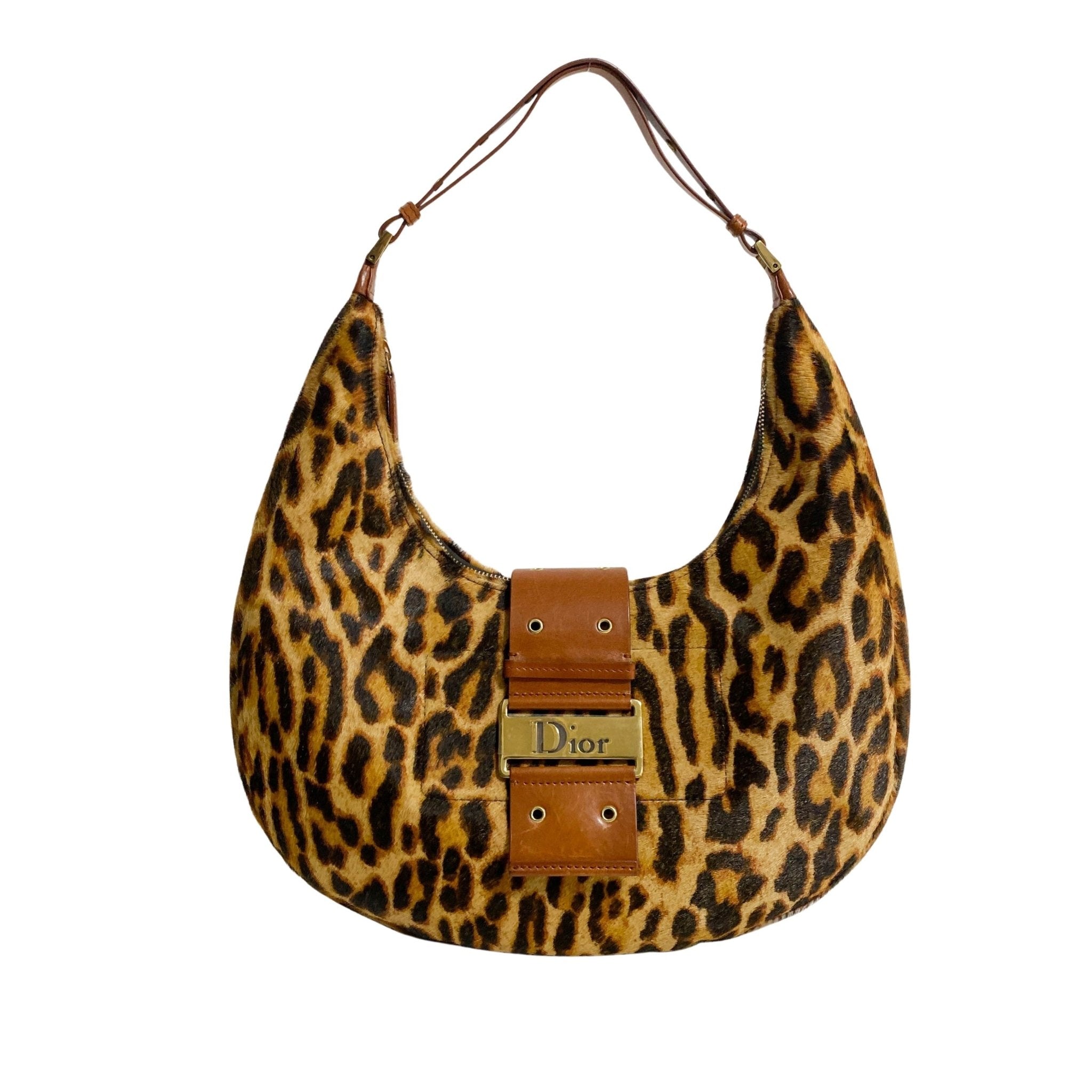 DIOR Leopard Pony Hair Hobo Shoulder Bag, in , Sold by HIVE PRELOVED - Shoulder Bags, ,