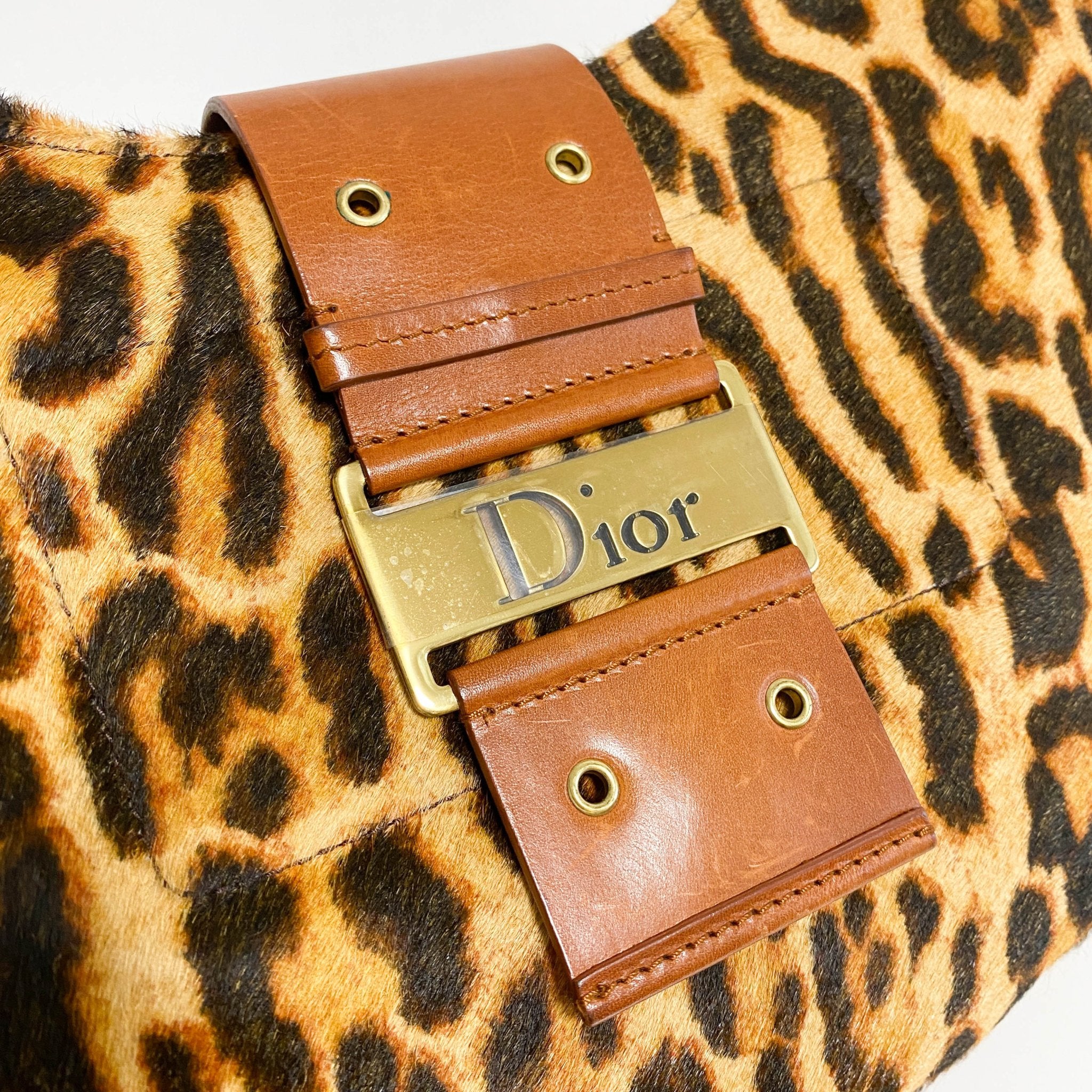 DIOR Leopard Pony Hair Hobo Shoulder Bag, in , Sold by HIVE PRELOVED - Shoulder Bags, ,