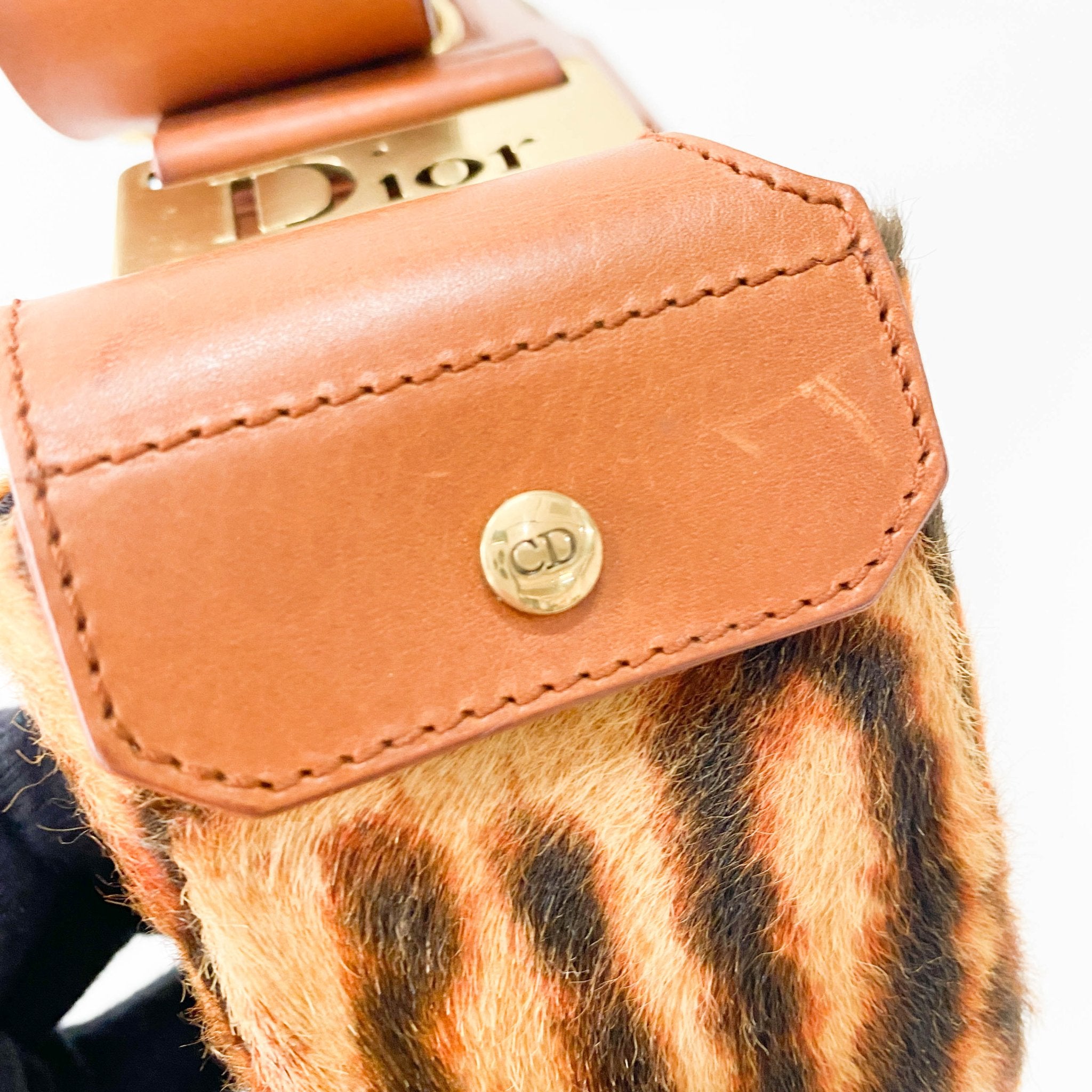 DIOR Leopard Pony Hair Shoulder Bag, in , Sold by HIVE PRELOVED - Shoulder Bags, ,