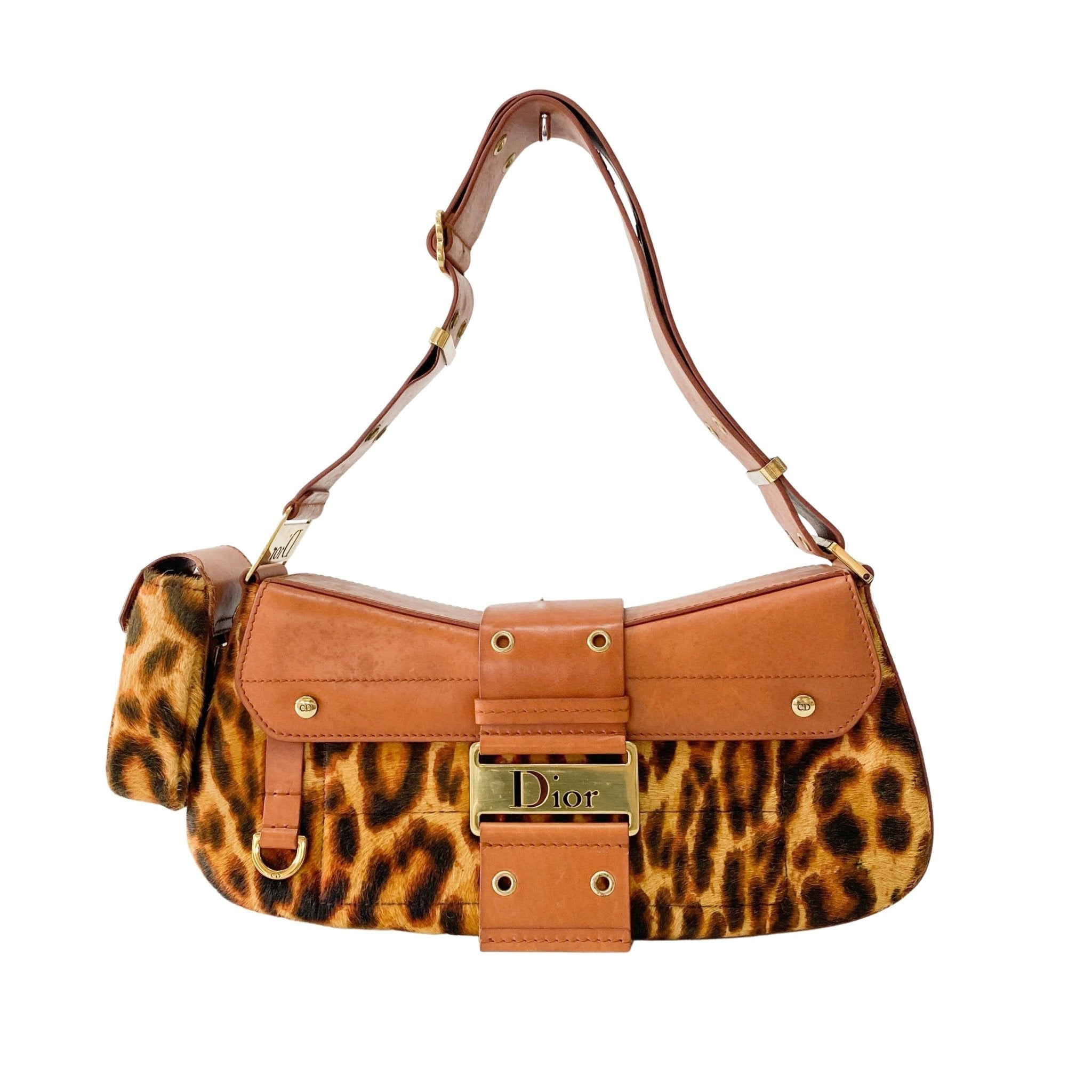 DIOR Leopard Pony Hair Shoulder Bag, in , Sold by HIVE PRELOVED - Shoulder Bags, ,