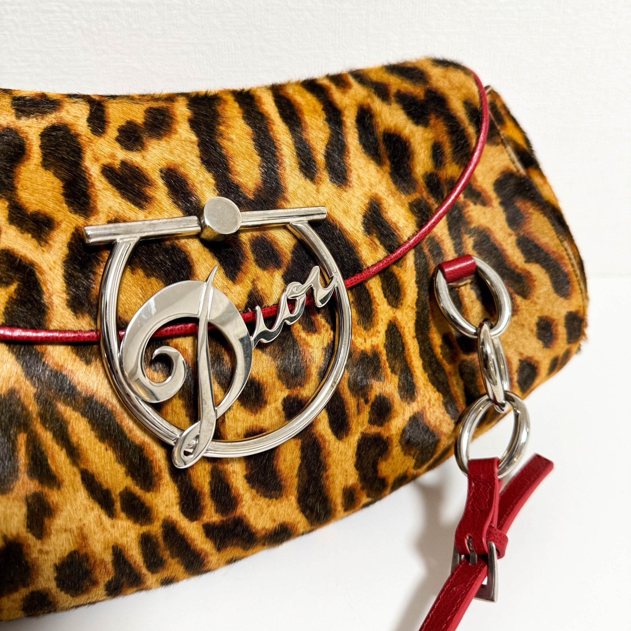 DIOR Leopard Print Pony Hair Diva Flap Bag, in , Sold by HIVE PRELOVED - Shoulder Bags, ,