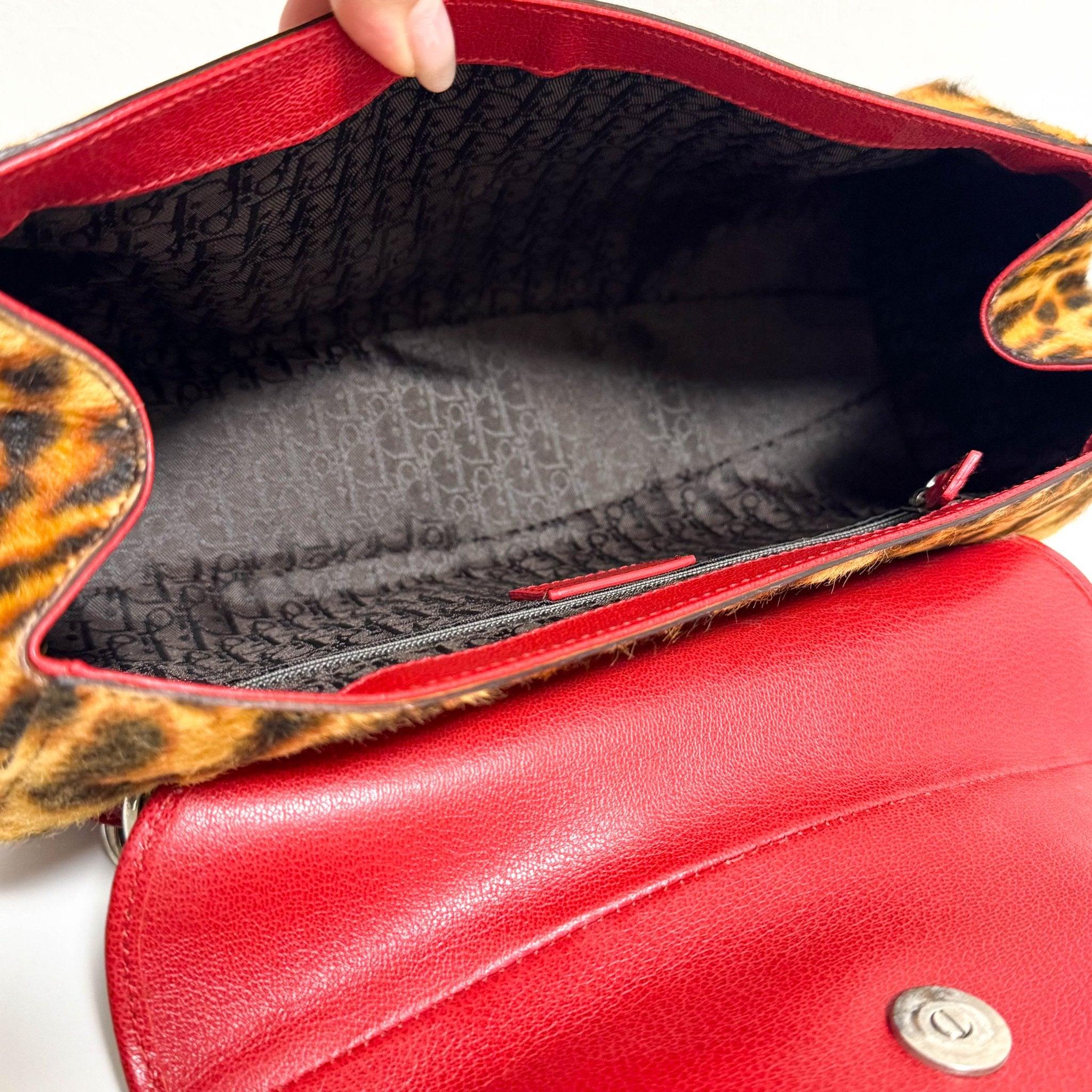 DIOR Leopard Print Pony Hair Diva Flap Bag, in , Sold by HIVE PRELOVED - Shoulder Bags, ,