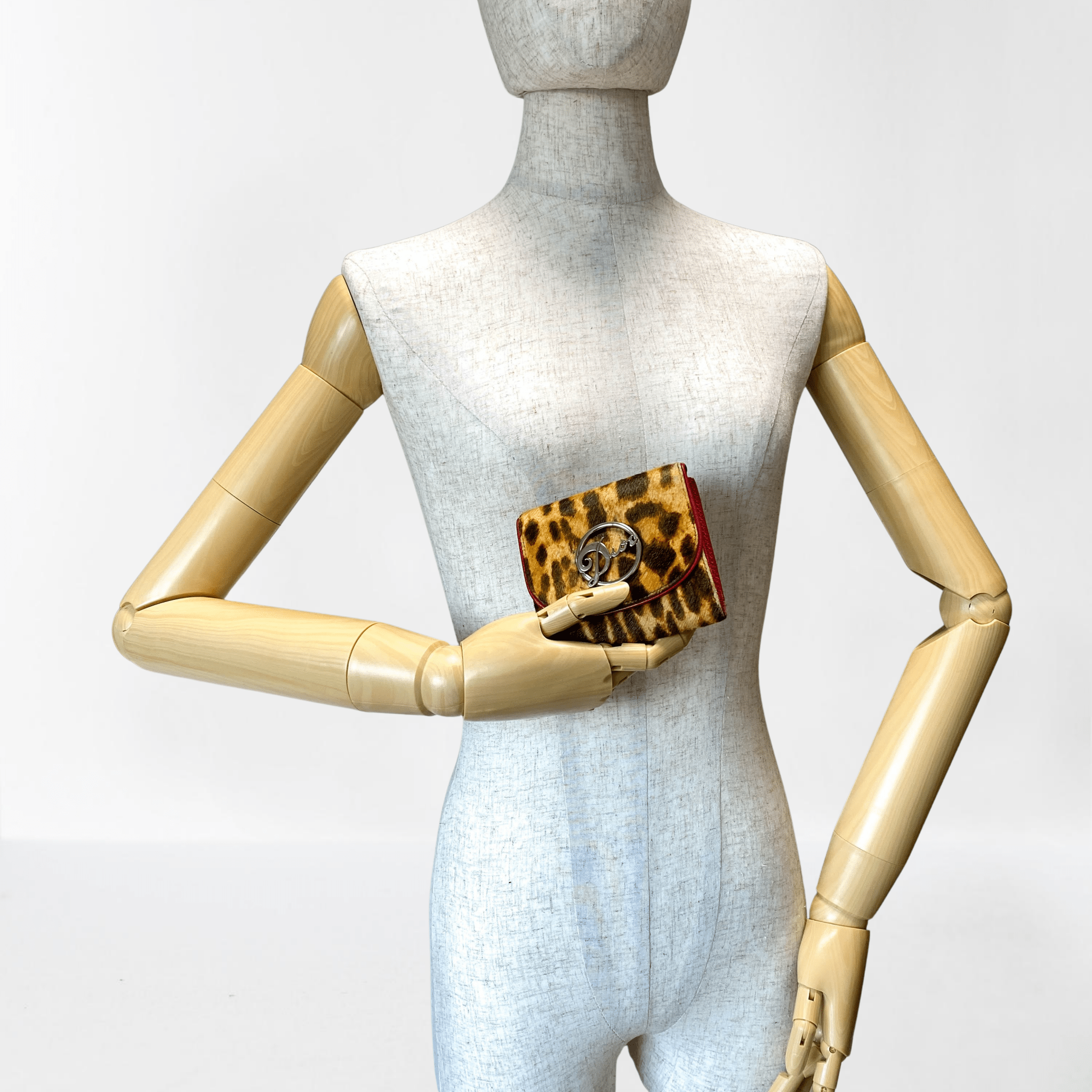 DIOR Leopard Print Pony Hair Diva Wallet, in , Sold by HIVE PRELOVED - Purses / Wallets, ,