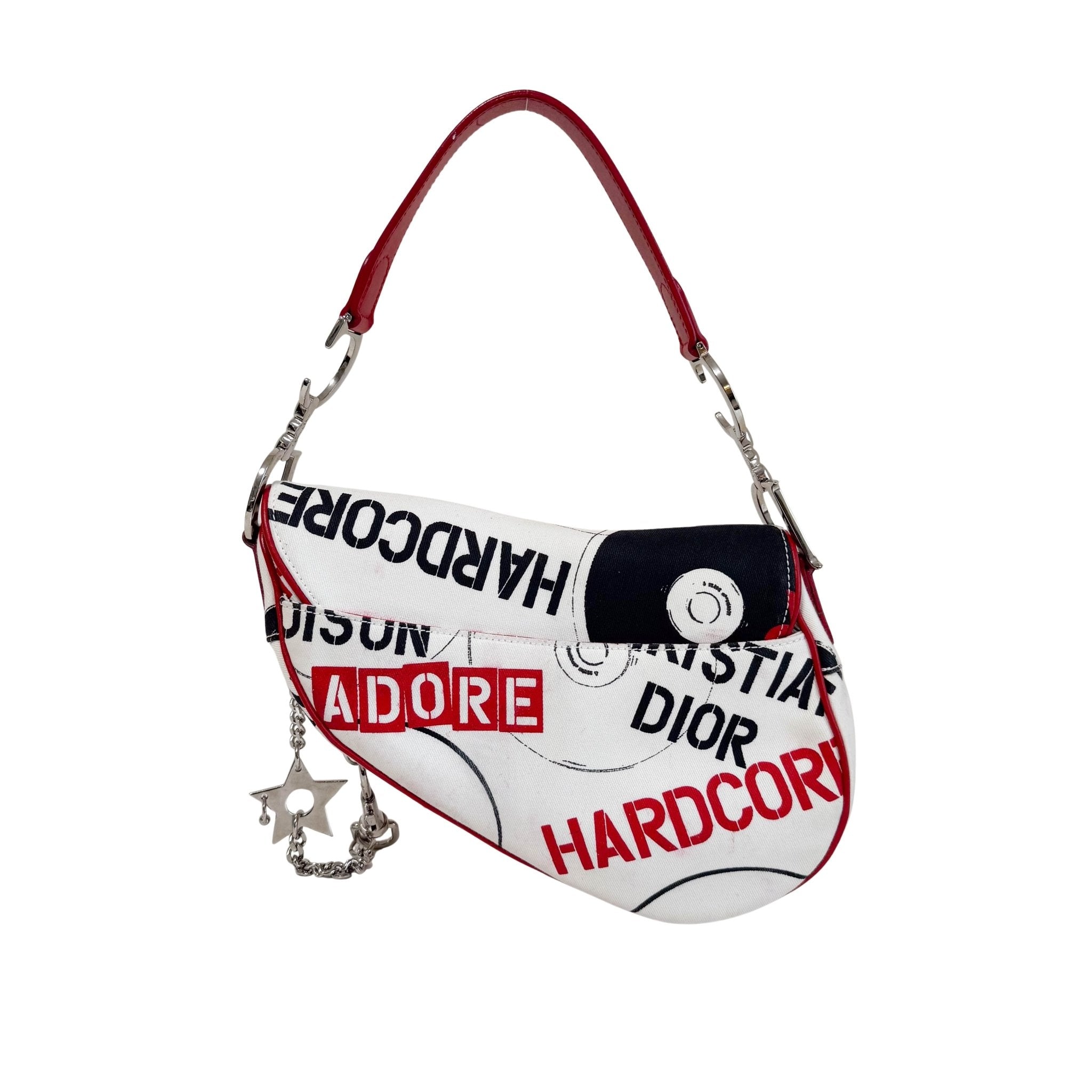 DIOR Limited Edition Hardcore Print Canvas Saddle Handle Bag, in , Sold by HIVE PRELOVED - Shoulder Bags, ,