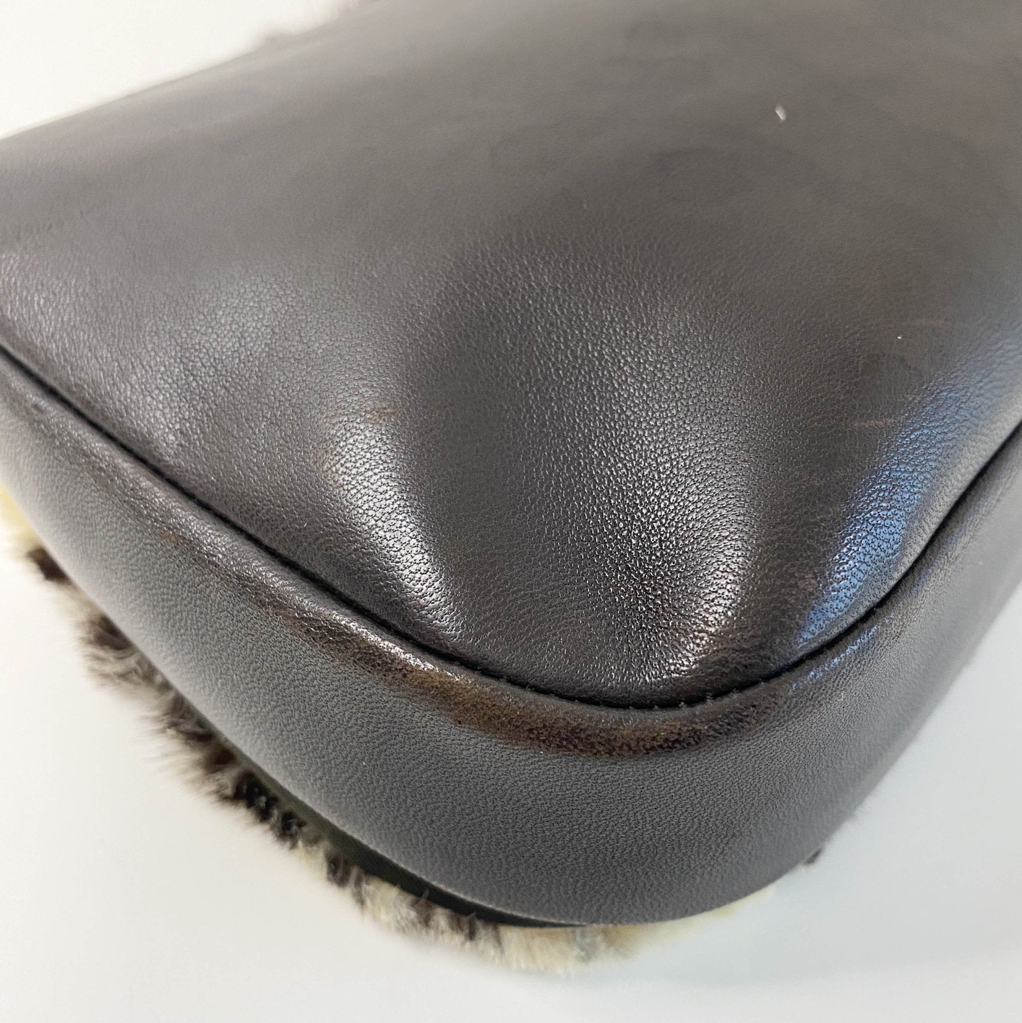 DIOR Malice Pearl Brown Fur/Leather Shoulder Bag, in , Sold by HIVE PRELOVED - Shoulder Bags, ,