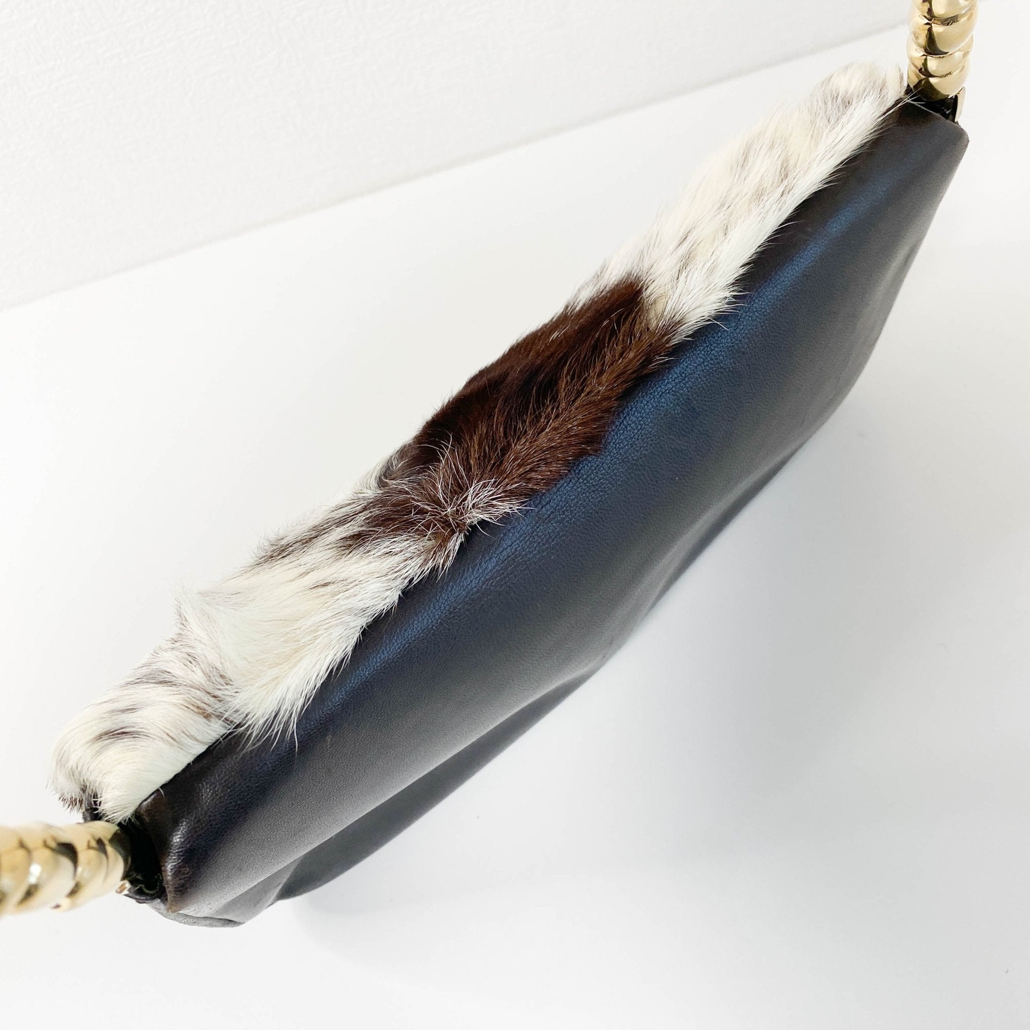 DIOR Malice Pearl Brown Fur/Leather Shoulder Bag, in , Sold by HIVE PRELOVED - Shoulder Bags, ,