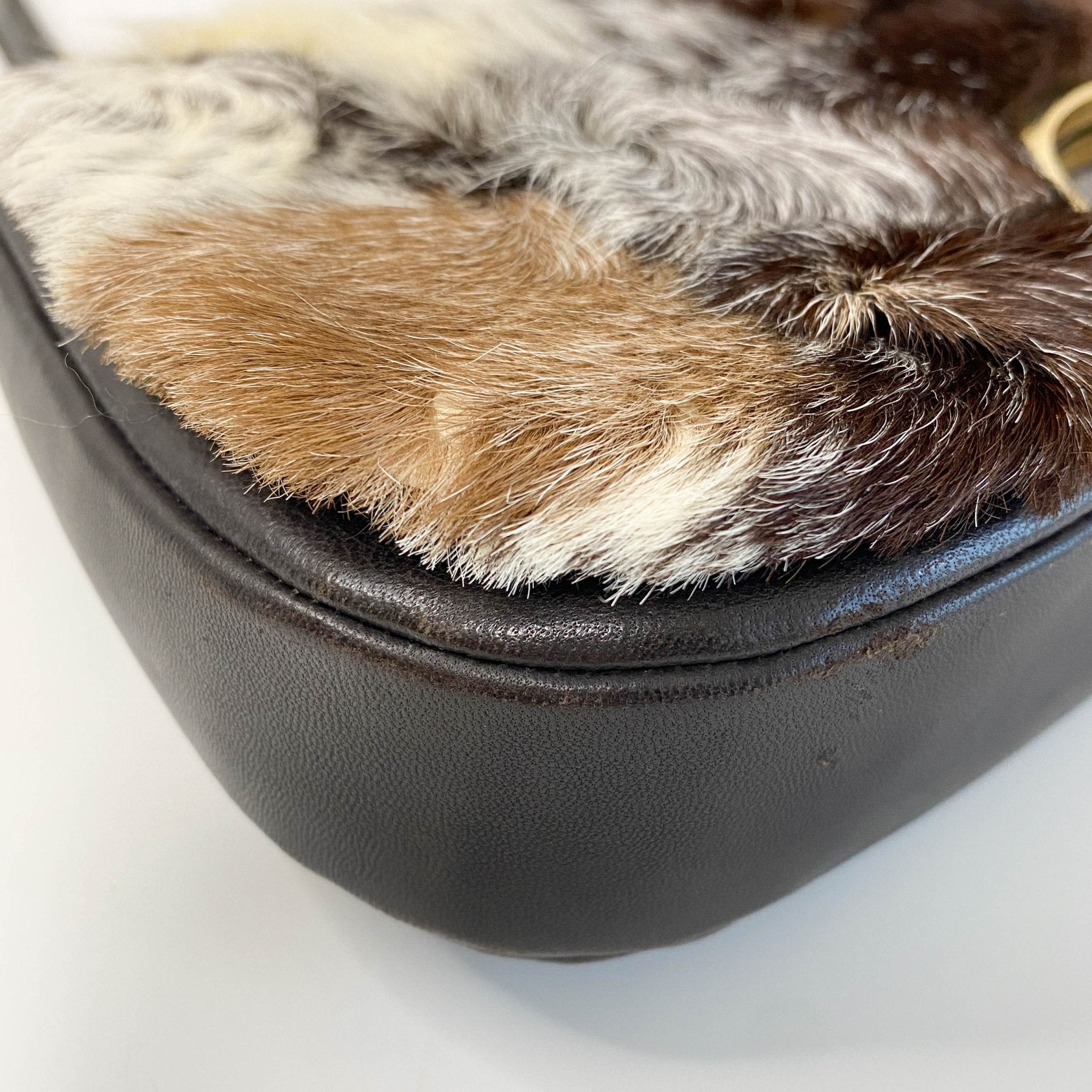 DIOR Malice Pearl Brown Fur/Leather Shoulder Bag, in , Sold by HIVE PRELOVED - Shoulder Bags, ,
