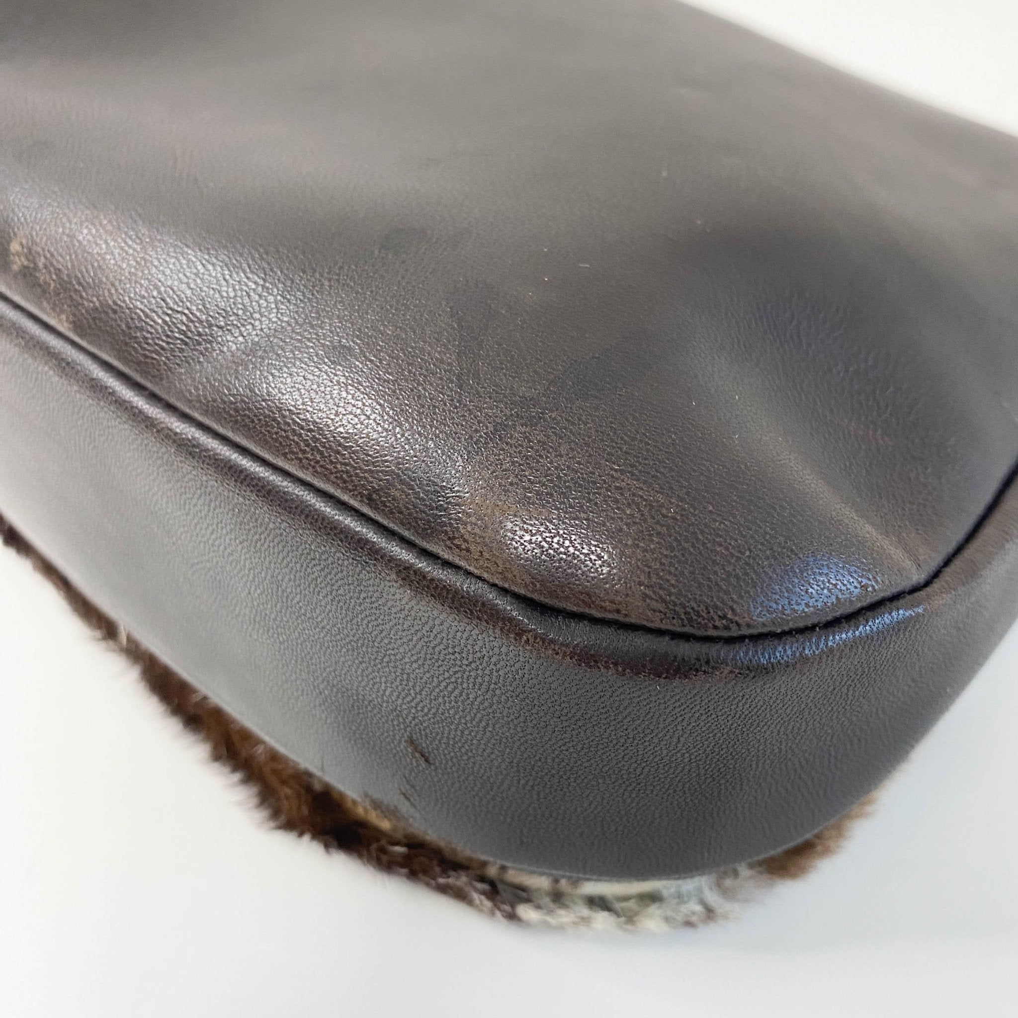 DIOR Malice Pearl Brown Fur/Leather Shoulder Bag, in , Sold by HIVE PRELOVED - Shoulder Bags, ,