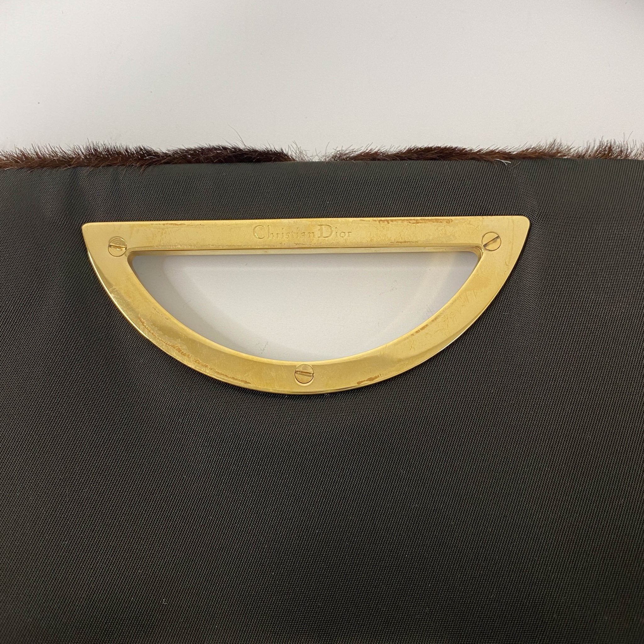 DIOR Malice Pearl Brown Fur/Leather Shoulder Bag, in , Sold by HIVE PRELOVED - Shoulder Bags, ,