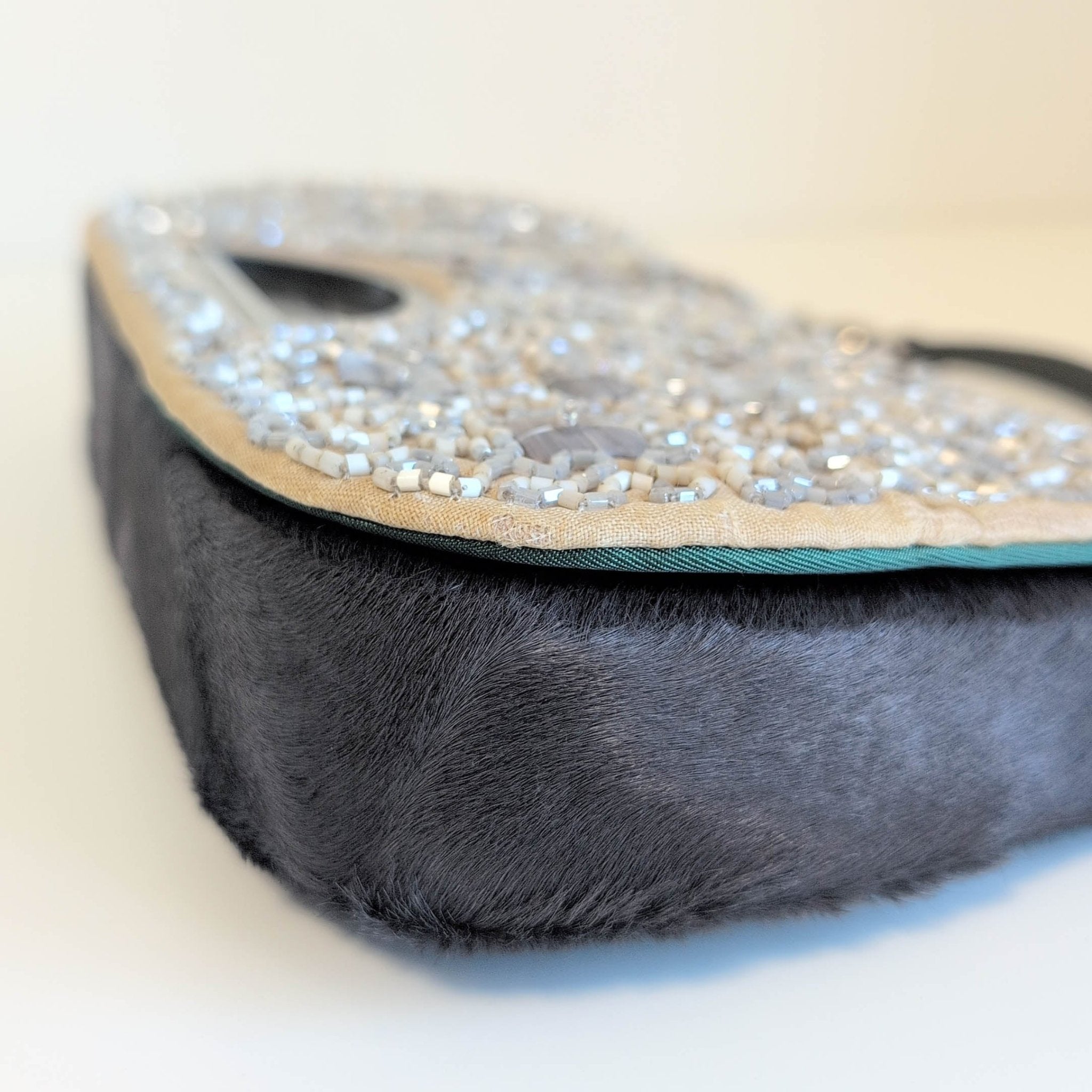 DIOR Malice Pearl Brown Pony Hair Beaded Shoulder Bag, in , Sold by HIVE PRELOVED - Shoulder Bags, ,