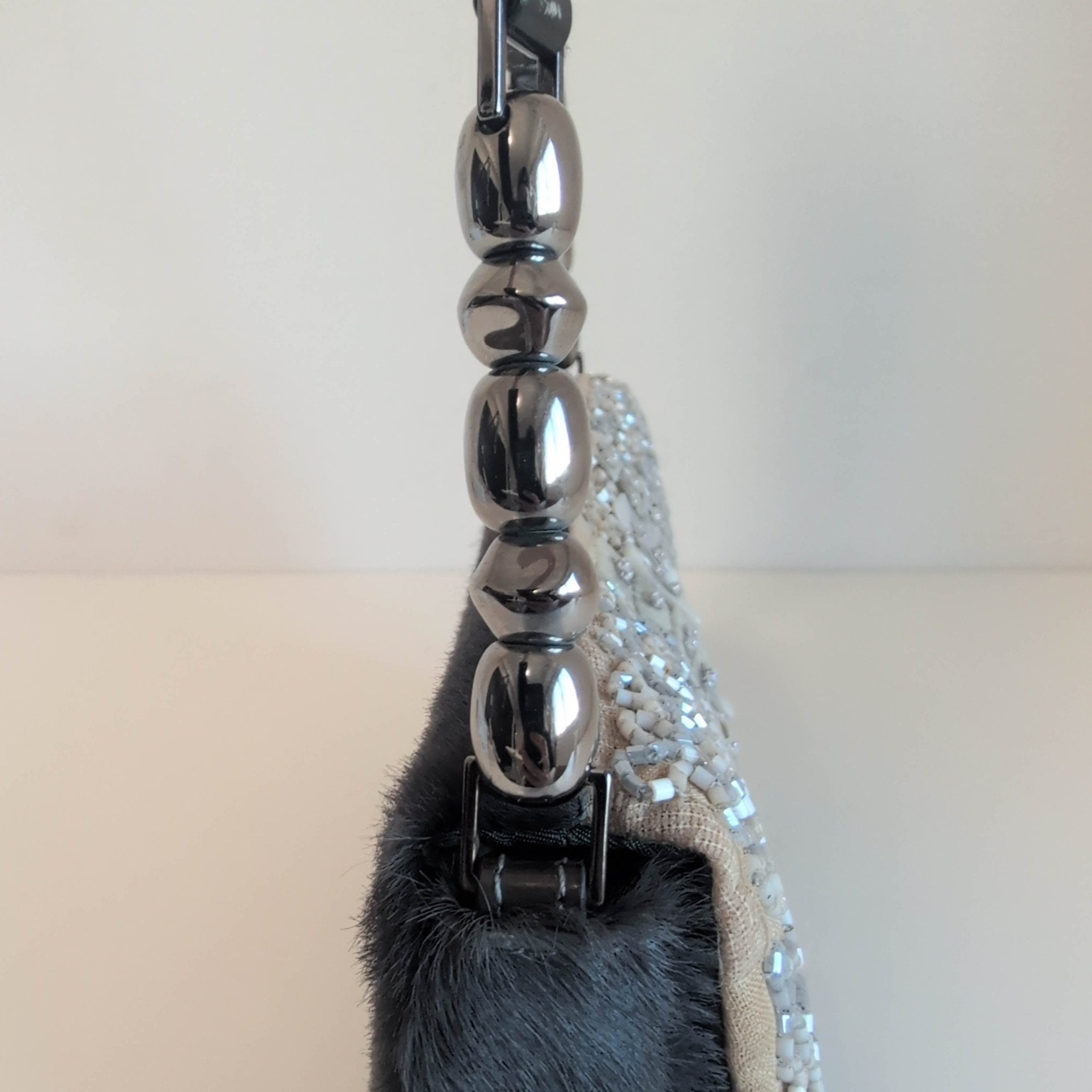 DIOR Malice Pearl Brown Pony Hair Beaded Shoulder Bag, in , Sold by HIVE PRELOVED - Shoulder Bags, ,