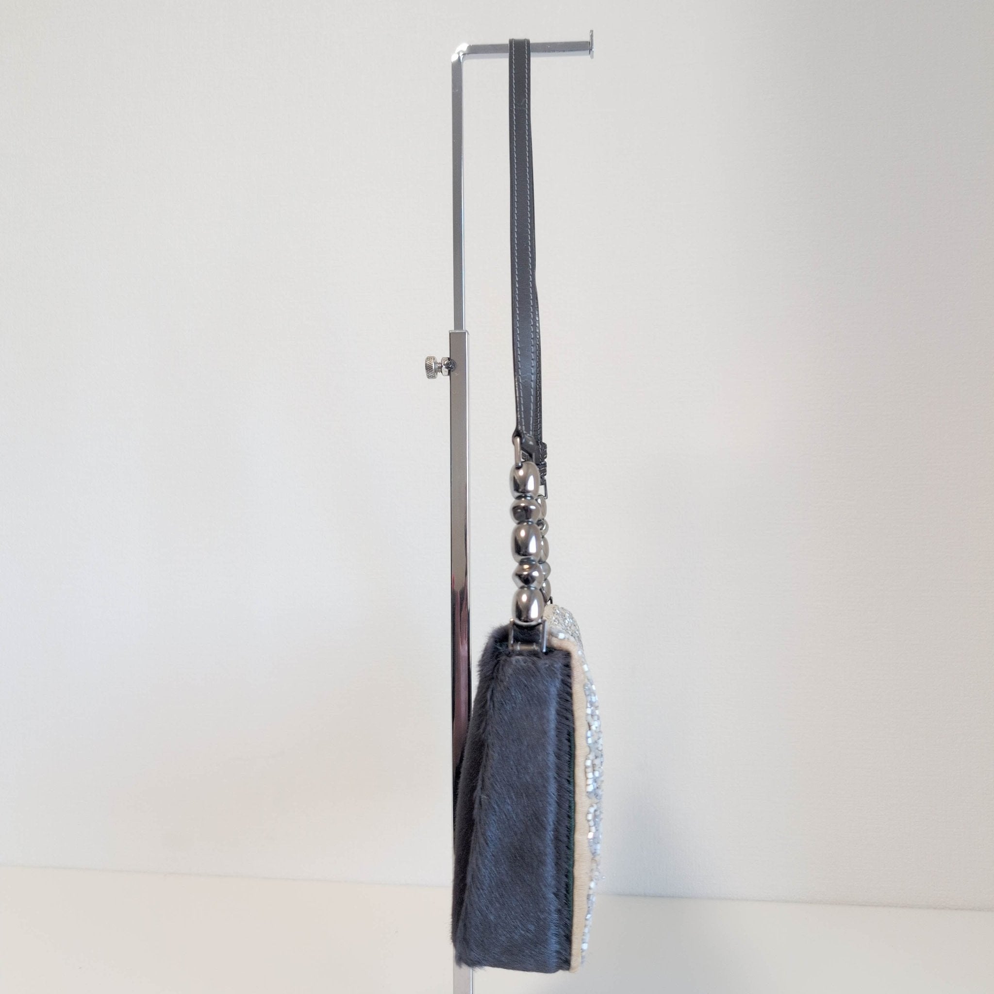 DIOR Malice Pearl Brown Pony Hair Beaded Shoulder Bag, in , Sold by HIVE PRELOVED - Shoulder Bags, ,