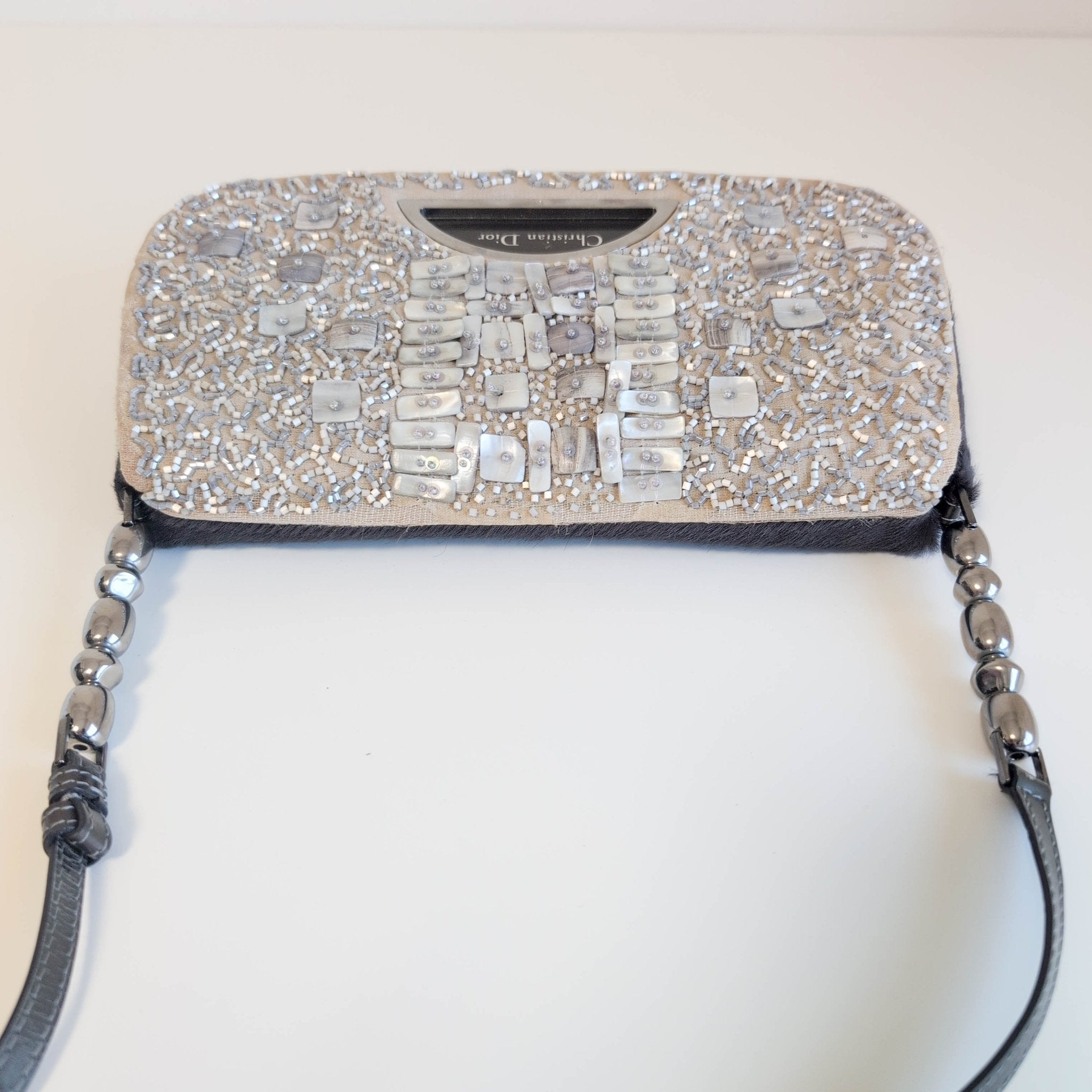 DIOR Malice Pearl Brown Pony Hair Beaded Shoulder Bag, in , Sold by HIVE PRELOVED - Shoulder Bags, ,
