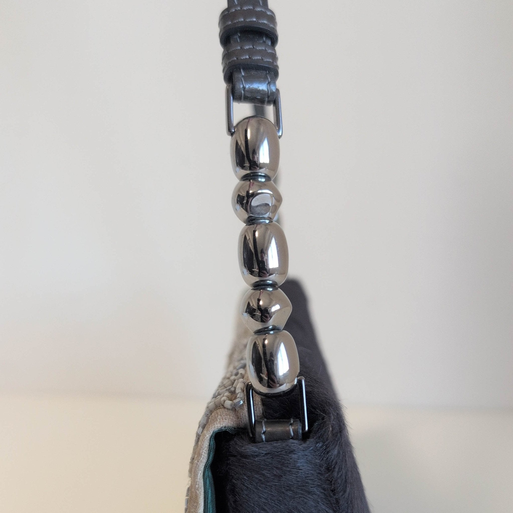 DIOR Malice Pearl Brown Pony Hair Beaded Shoulder Bag, in , Sold by HIVE PRELOVED - Shoulder Bags, ,