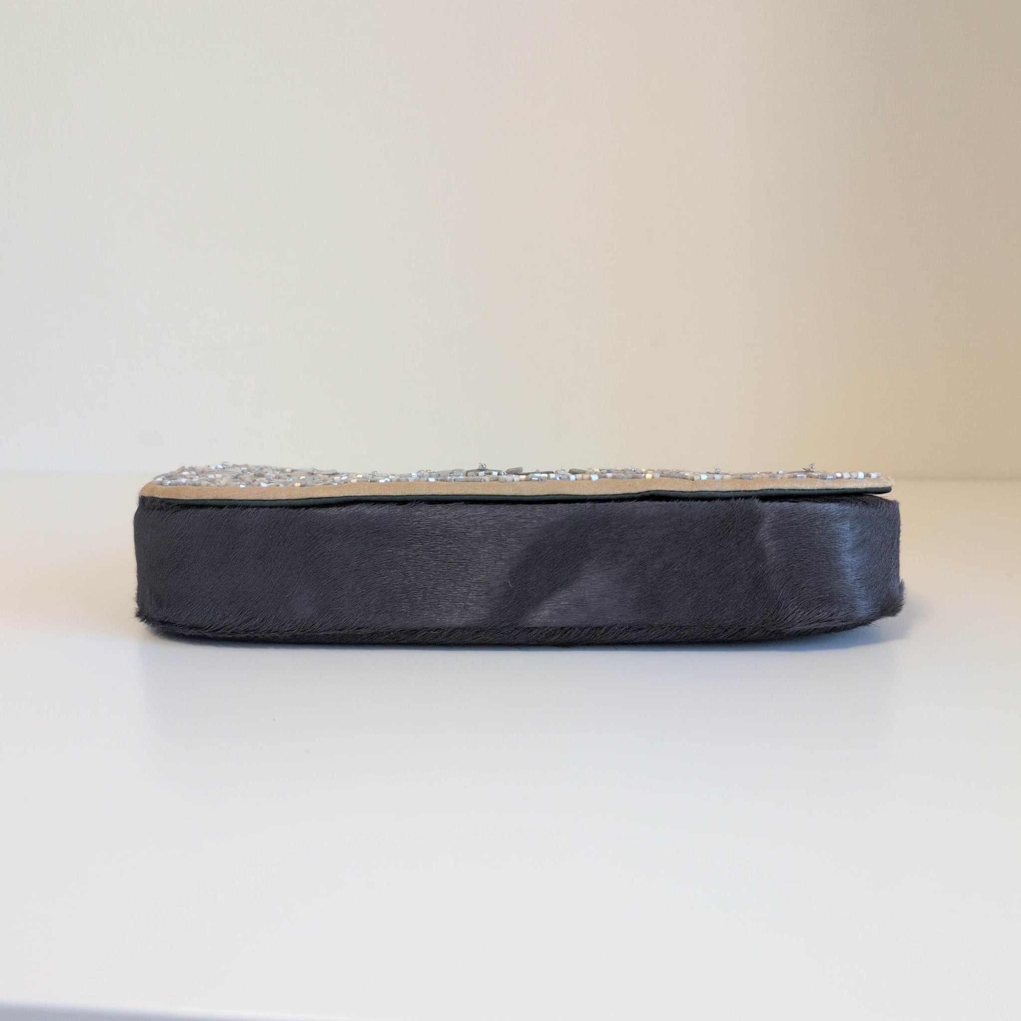 DIOR Malice Pearl Brown Pony Hair Beaded Shoulder Bag, in , Sold by HIVE PRELOVED - Shoulder Bags, ,