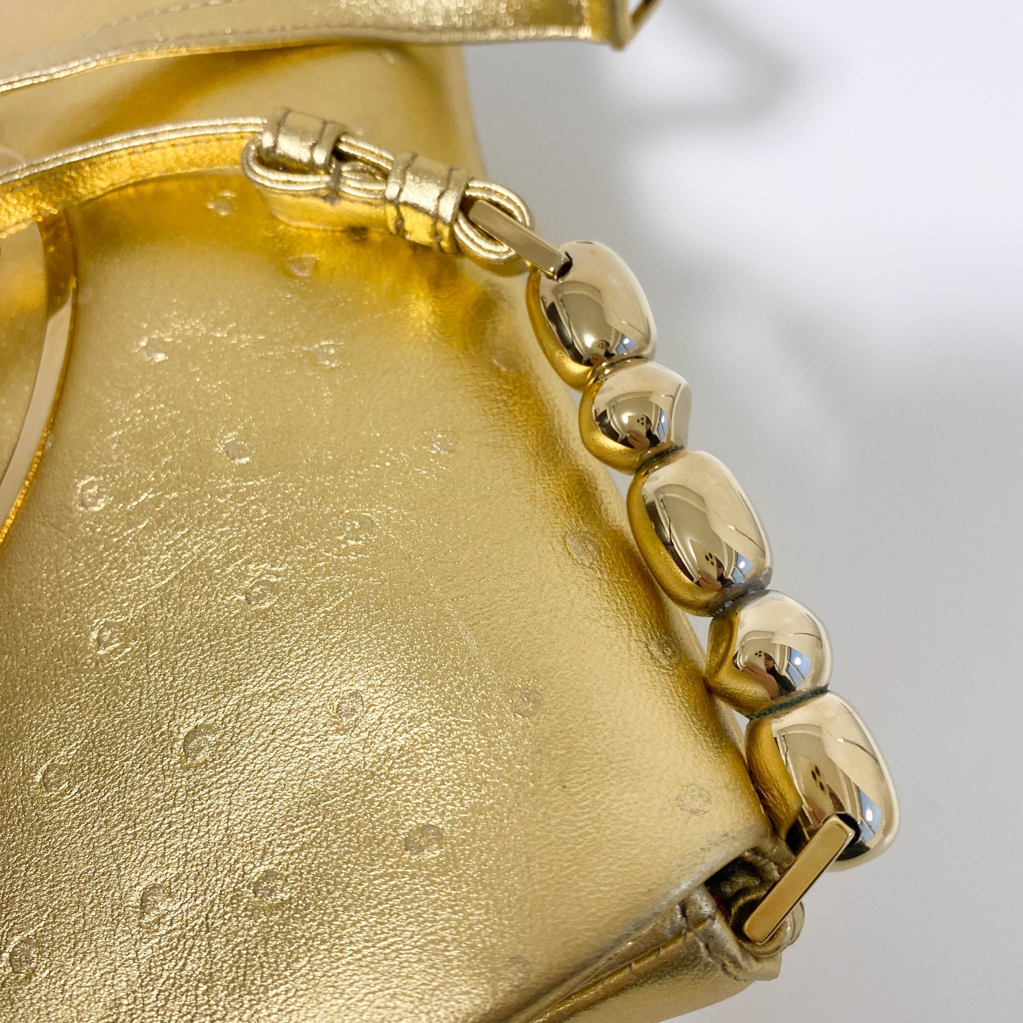 DIOR Malice Pearl Gold Leather Shoulder Bag, in , Sold by HIVE PRELOVED - Handle Bags, ,