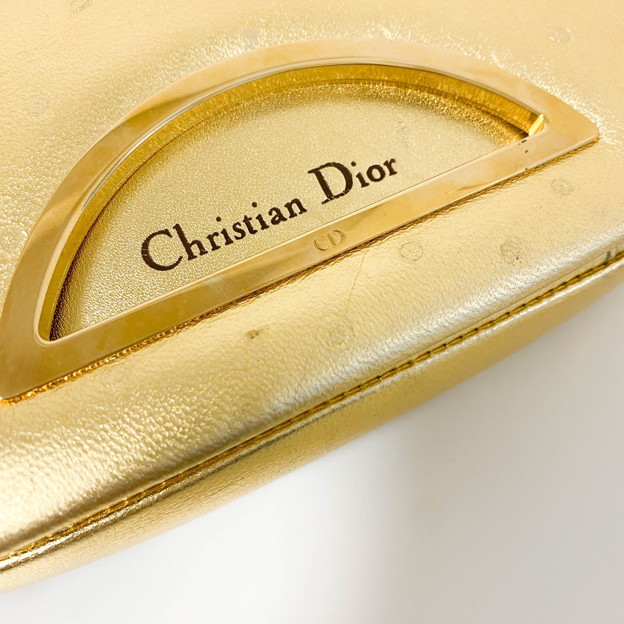 DIOR Malice Pearl Gold Leather Shoulder Bag, in , Sold by HIVE PRELOVED - Handle Bags, ,