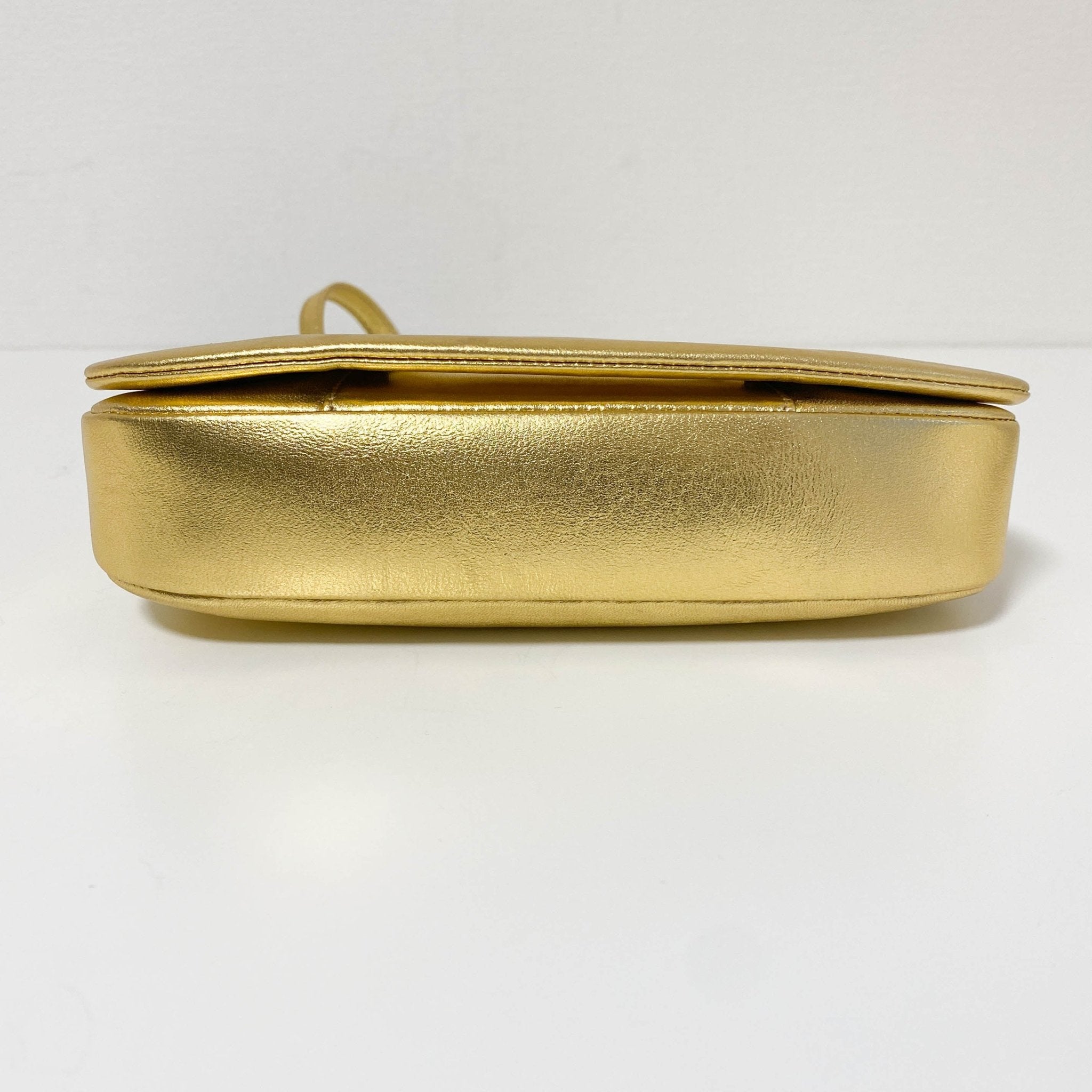 DIOR Malice Pearl Gold Leather Shoulder Bag, in , Sold by HIVE PRELOVED - Handle Bags, ,