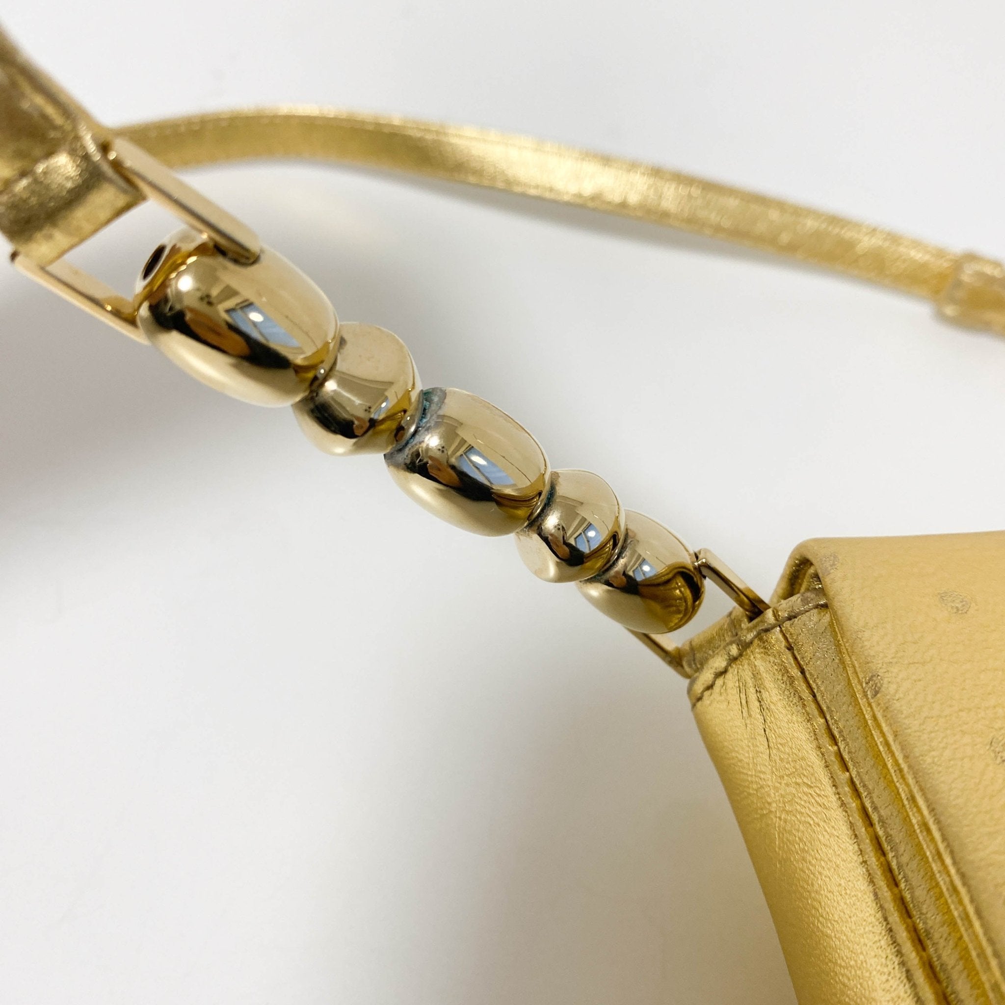 DIOR Malice Pearl Gold Leather Shoulder Bag, in , Sold by HIVE PRELOVED - Handle Bags, ,