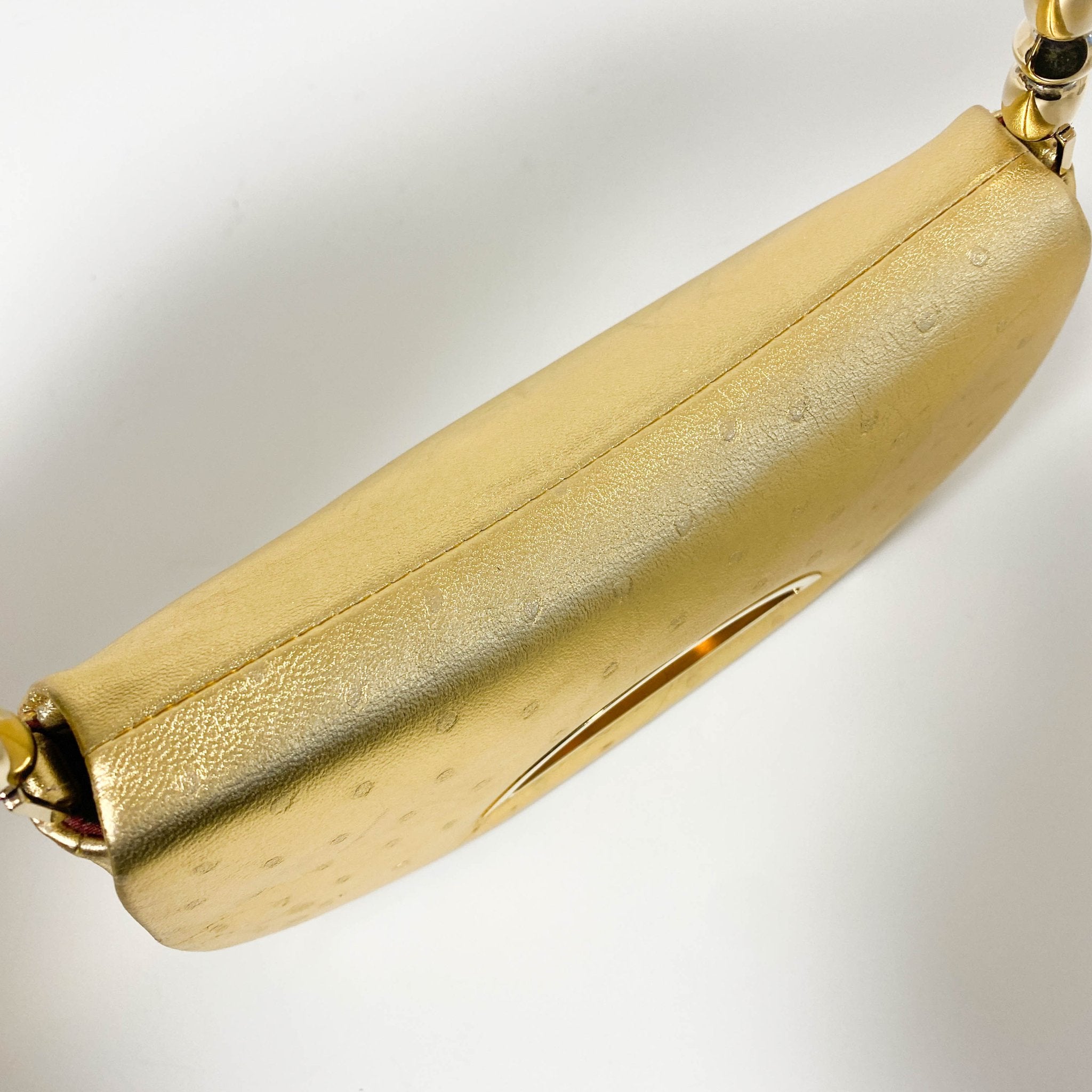 DIOR Malice Pearl Gold Leather Shoulder Bag, in , Sold by HIVE PRELOVED - Handle Bags, ,