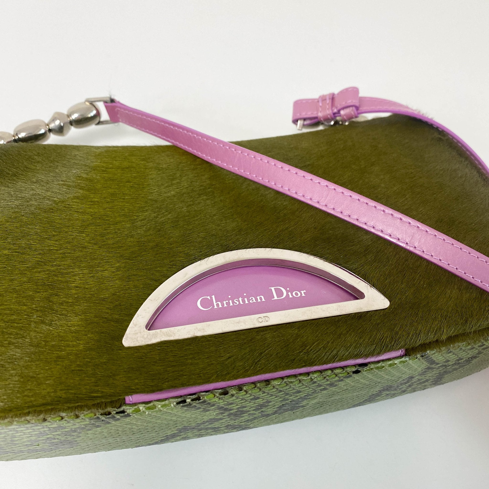 DIOR Malice Pearl Green Pony Hair Shoulder Bag, in , Sold by HIVE PRELOVED - Shoulder Bags, ,