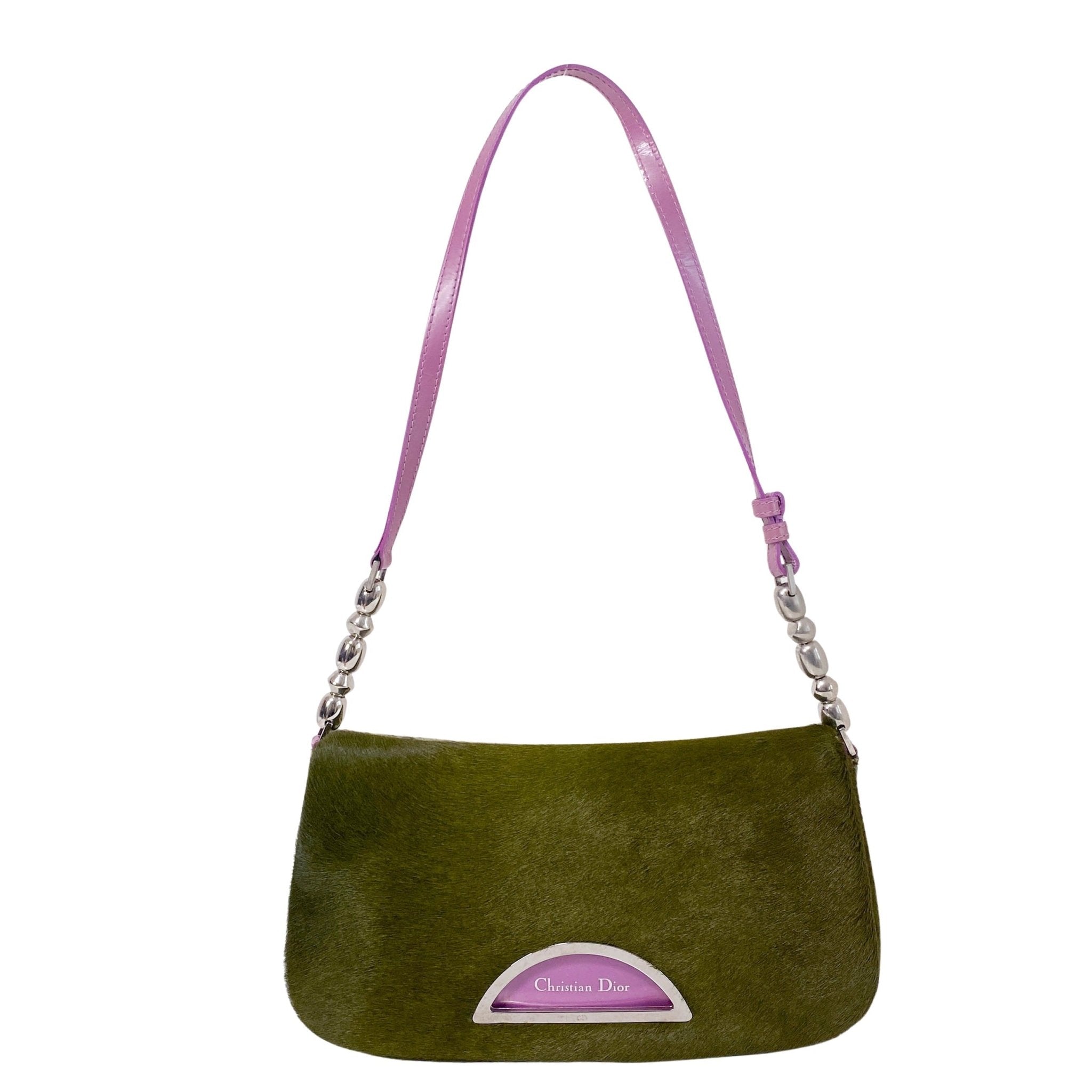DIOR Malice Pearl Green Pony Hair Shoulder Bag, in , Sold by HIVE PRELOVED - Shoulder Bags, ,