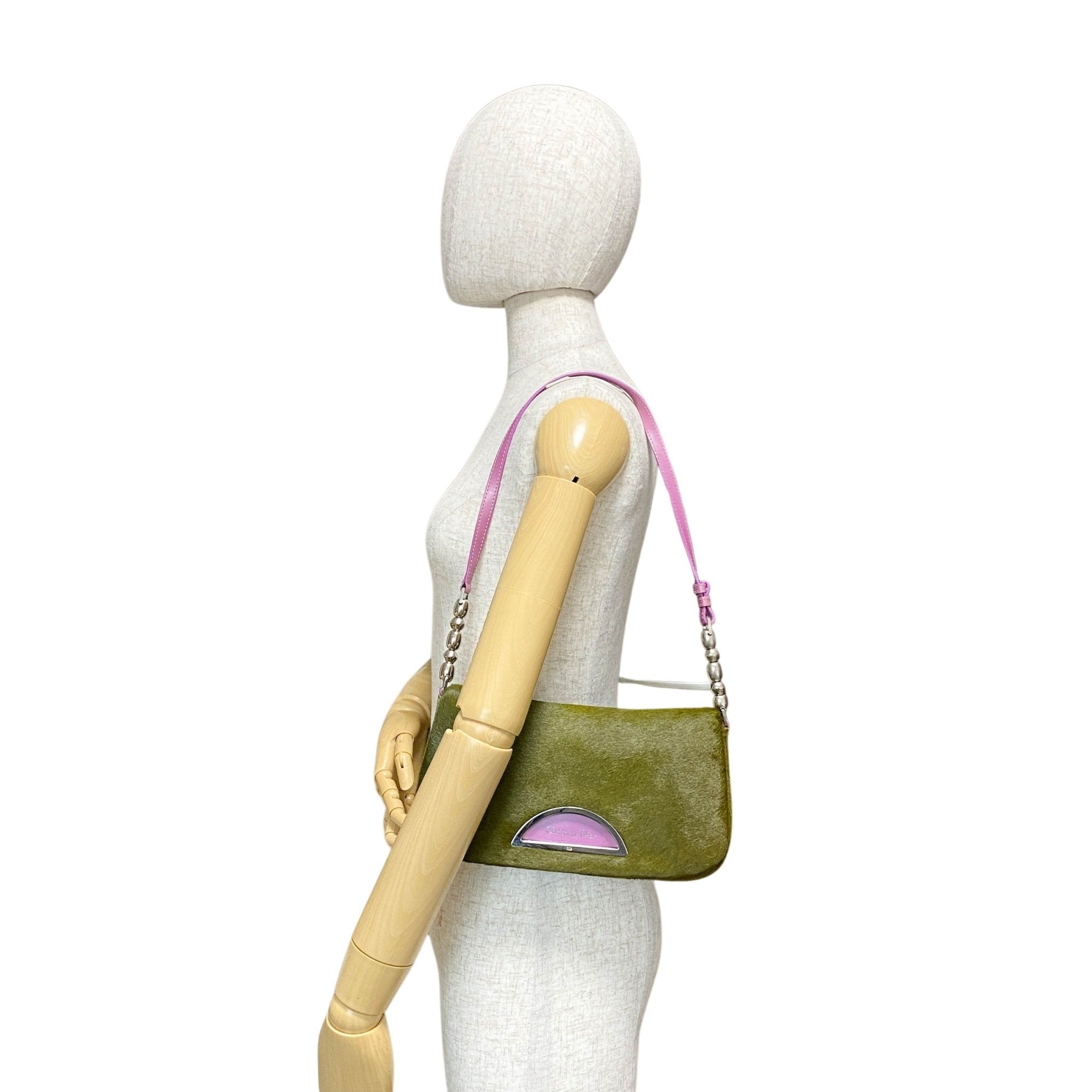 DIOR Malice Pearl Green Pony Hair Shoulder Bag, in , Sold by HIVE PRELOVED - Shoulder Bags, ,