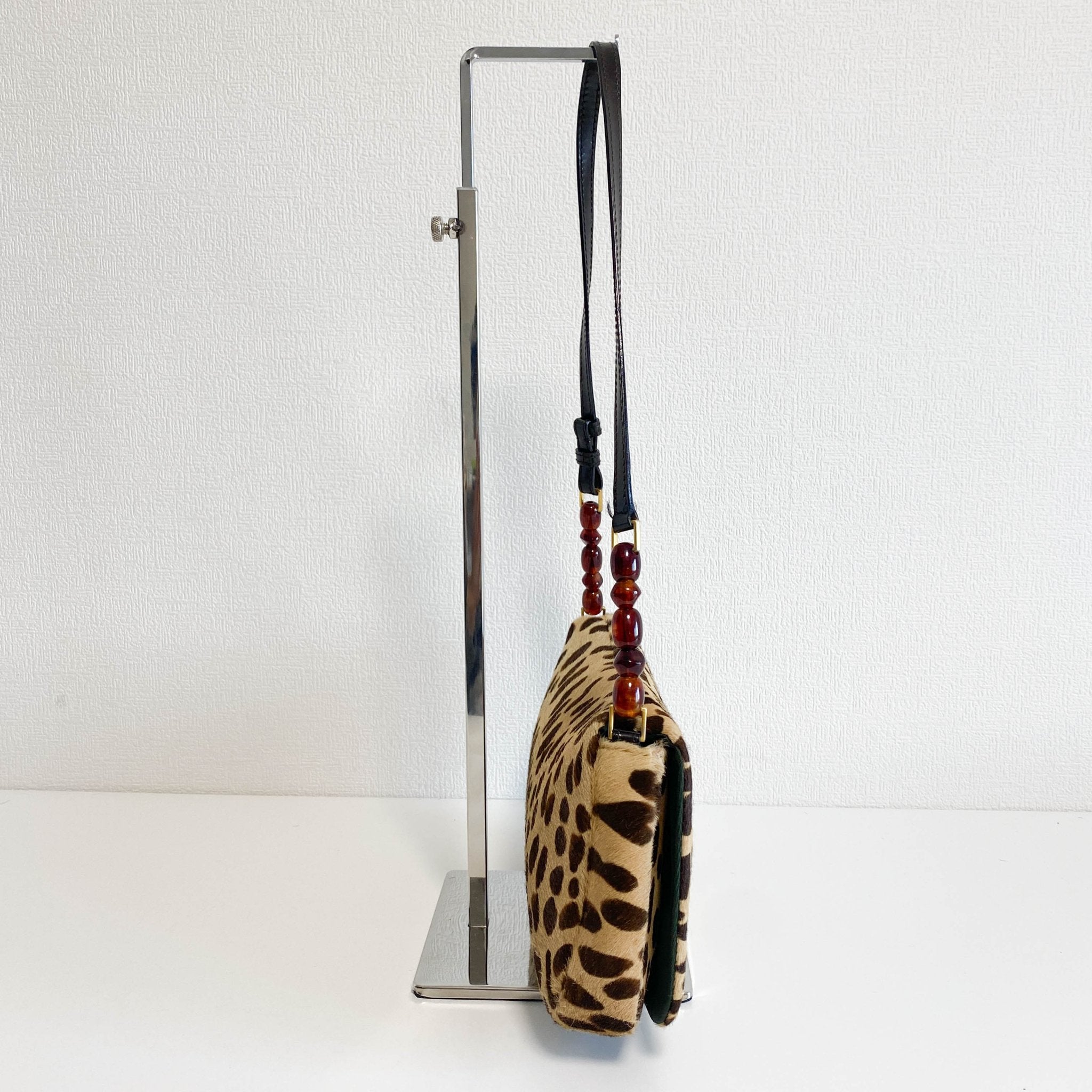 DIOR Malice Pearl Leopard Brown Leather Shoulder Bag, in , Sold by HIVE PRELOVED - Shoulder Bags, ,