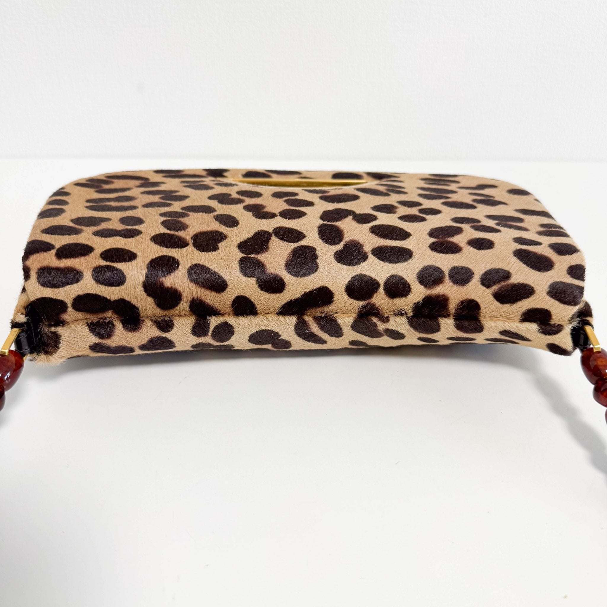 DIOR Malice Pearl Leopard Brown Leather Shoulder Bag, in , Sold by HIVE PRELOVED - Shoulder Bags, ,