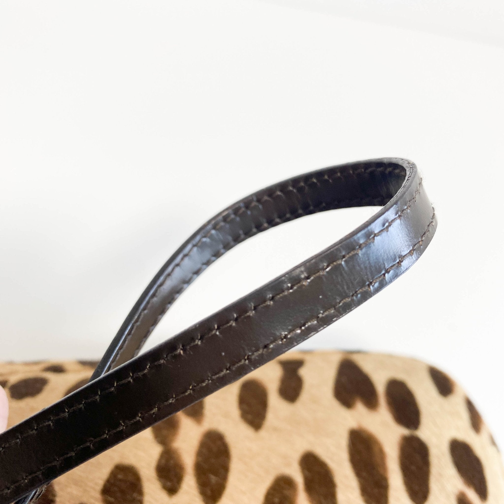 DIOR Malice Pearl Leopard Brown Leather Shoulder Bag, in , Sold by HIVE PRELOVED - Shoulder Bags, ,