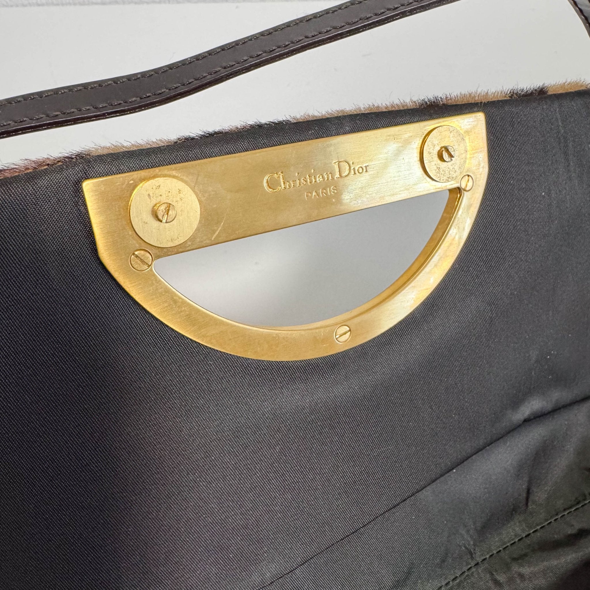DIOR Malice Pearl Leopard Brown Leather Shoulder Bag, in , Sold by HIVE PRELOVED - Shoulder Bags, ,