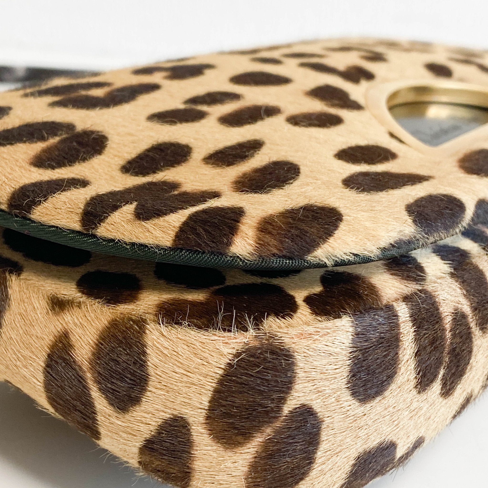 DIOR Malice Pearl Leopard Brown Leather Shoulder Bag, in , Sold by HIVE PRELOVED - Shoulder Bags, ,