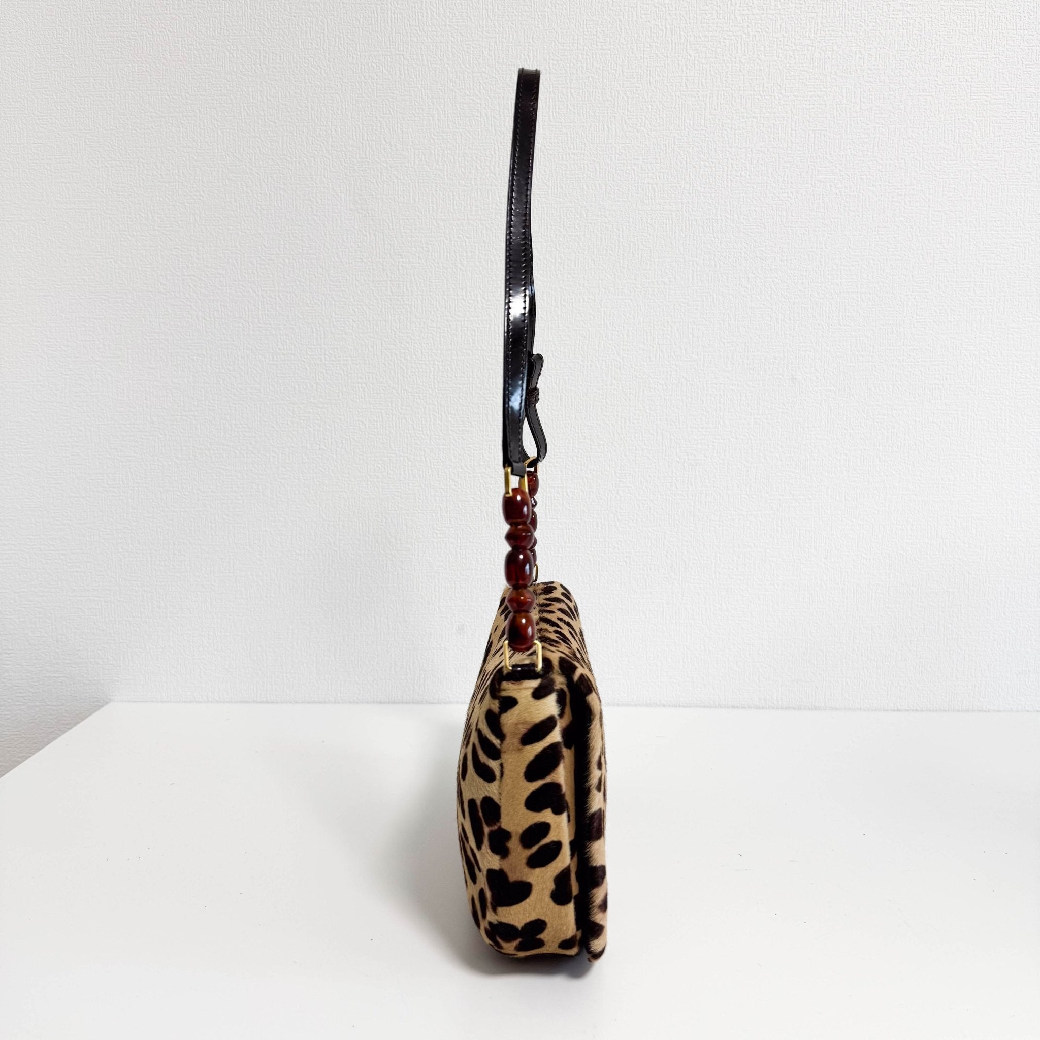 DIOR Malice Pearl Leopard Brown Leather Shoulder Bag, in , Sold by HIVE PRELOVED - Shoulder Bags, ,