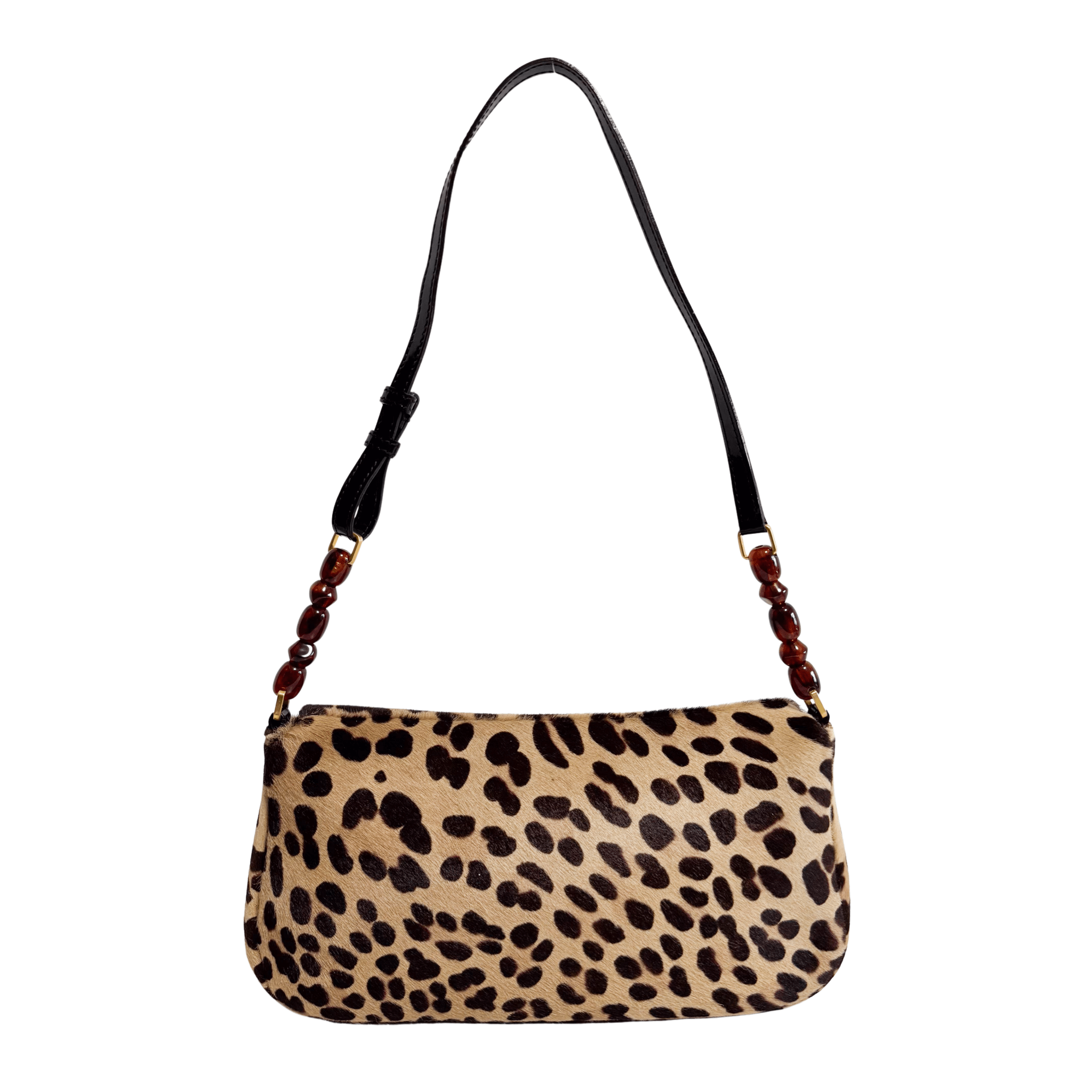DIOR Malice Pearl Leopard Brown Leather Shoulder Bag, in , Sold by HIVE PRELOVED - Shoulder Bags, ,
