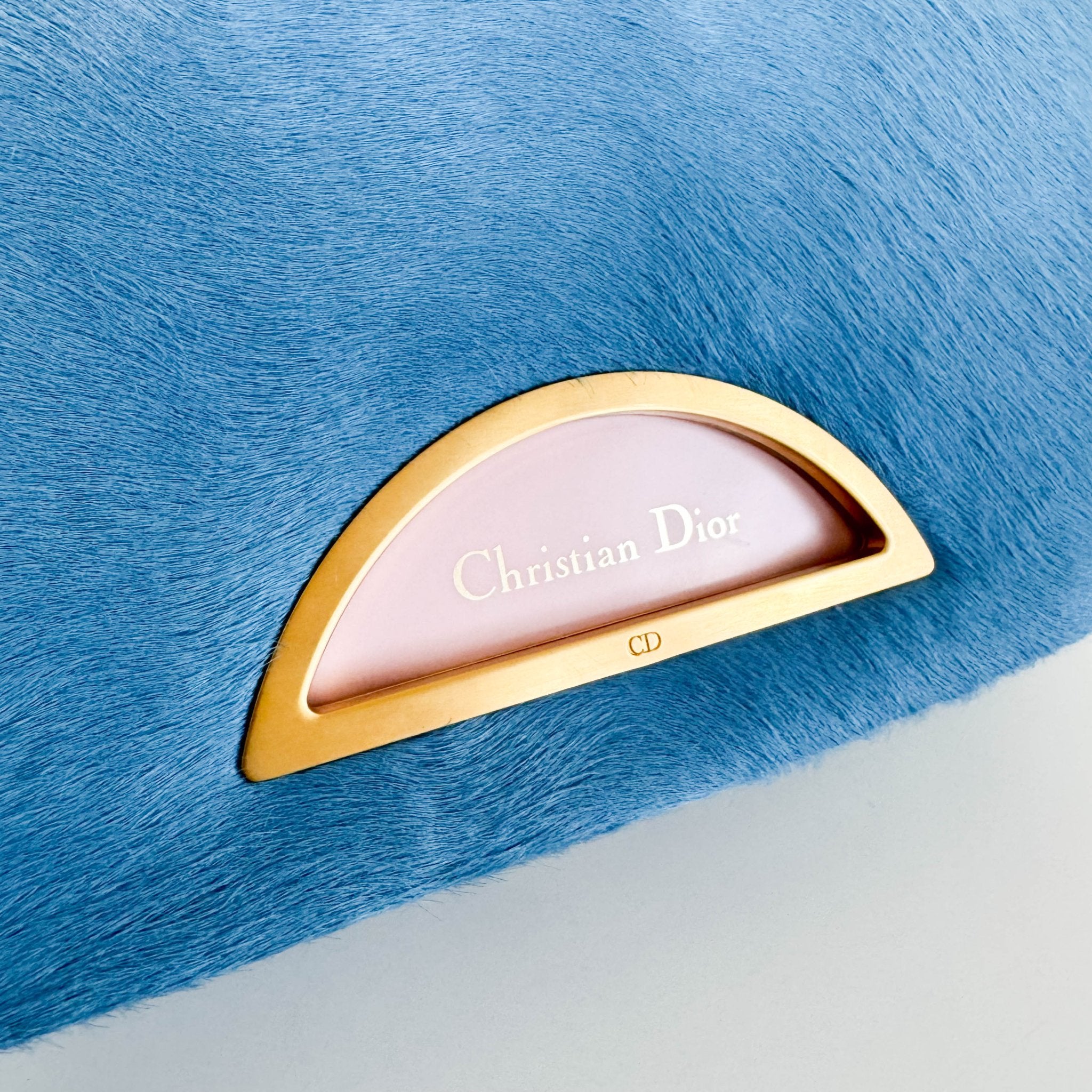 DIOR Malice Pearl Light Blue/Pink Pony Hair/Leather Shoulder Bag, in , Sold by HIVE PRELOVED - Shoulder Bags, ,